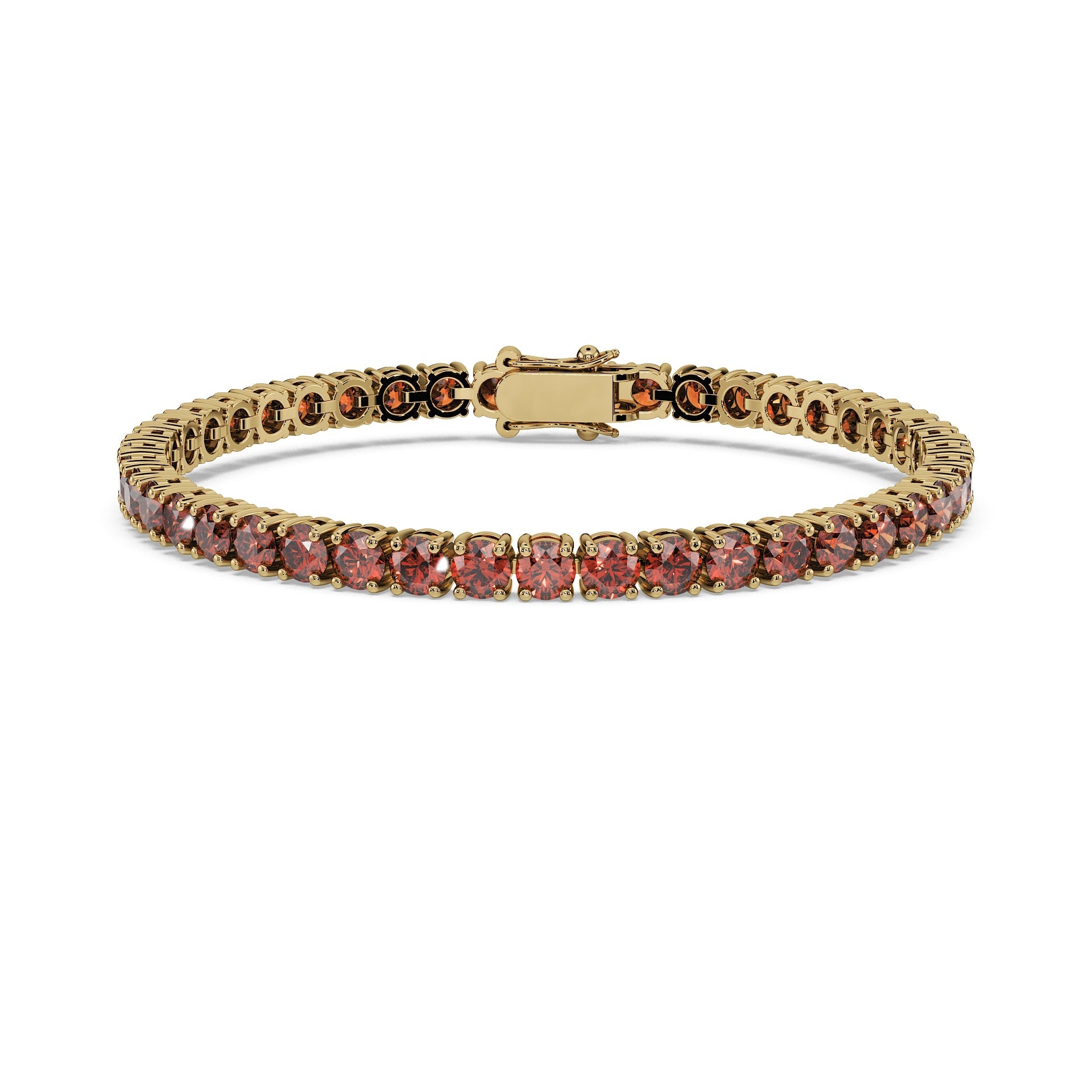 Tennis Bracelet - Cherry Cognac Diamonds – Vedder Diamonds