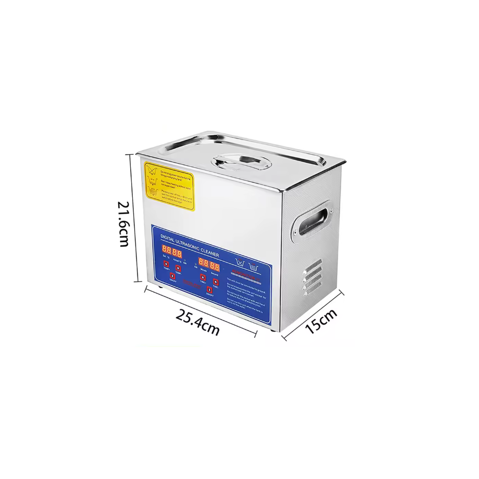 Professionele Ultrasone Sieraden Reiniger - 3L Capaciteit met Verwarmingsfunctie