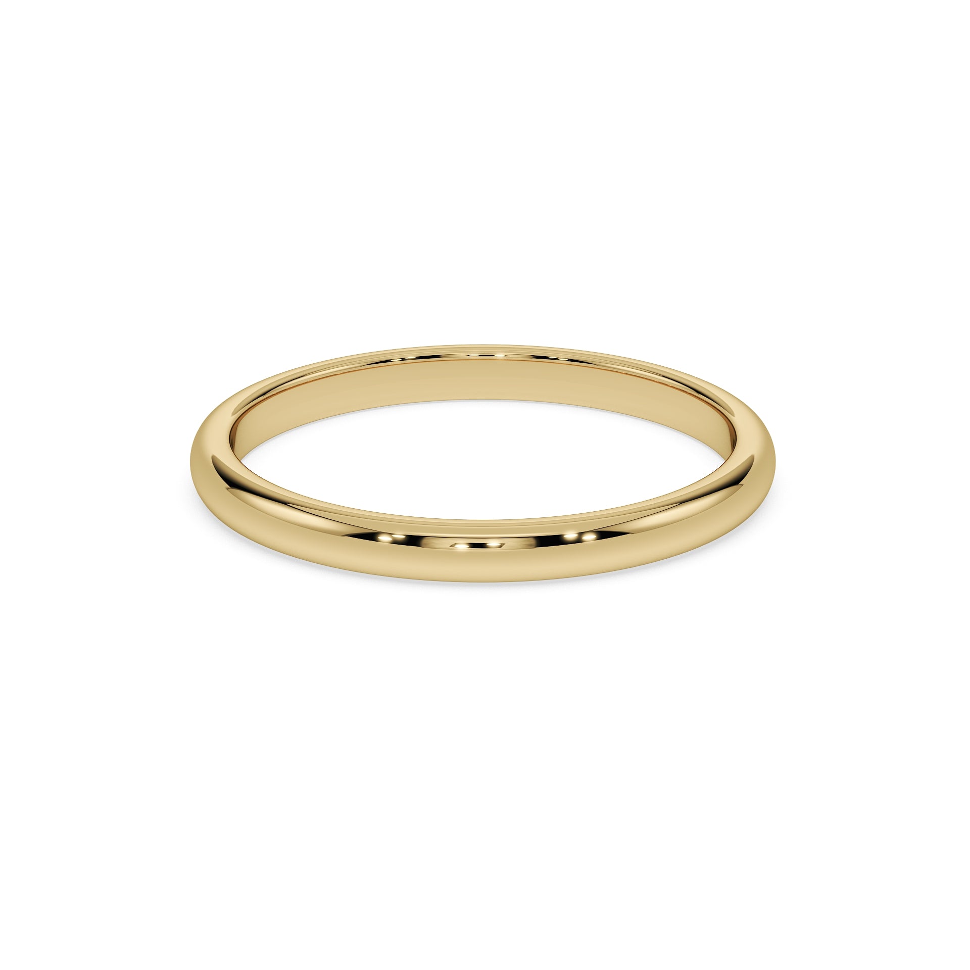 2mm Gold Wedding Band