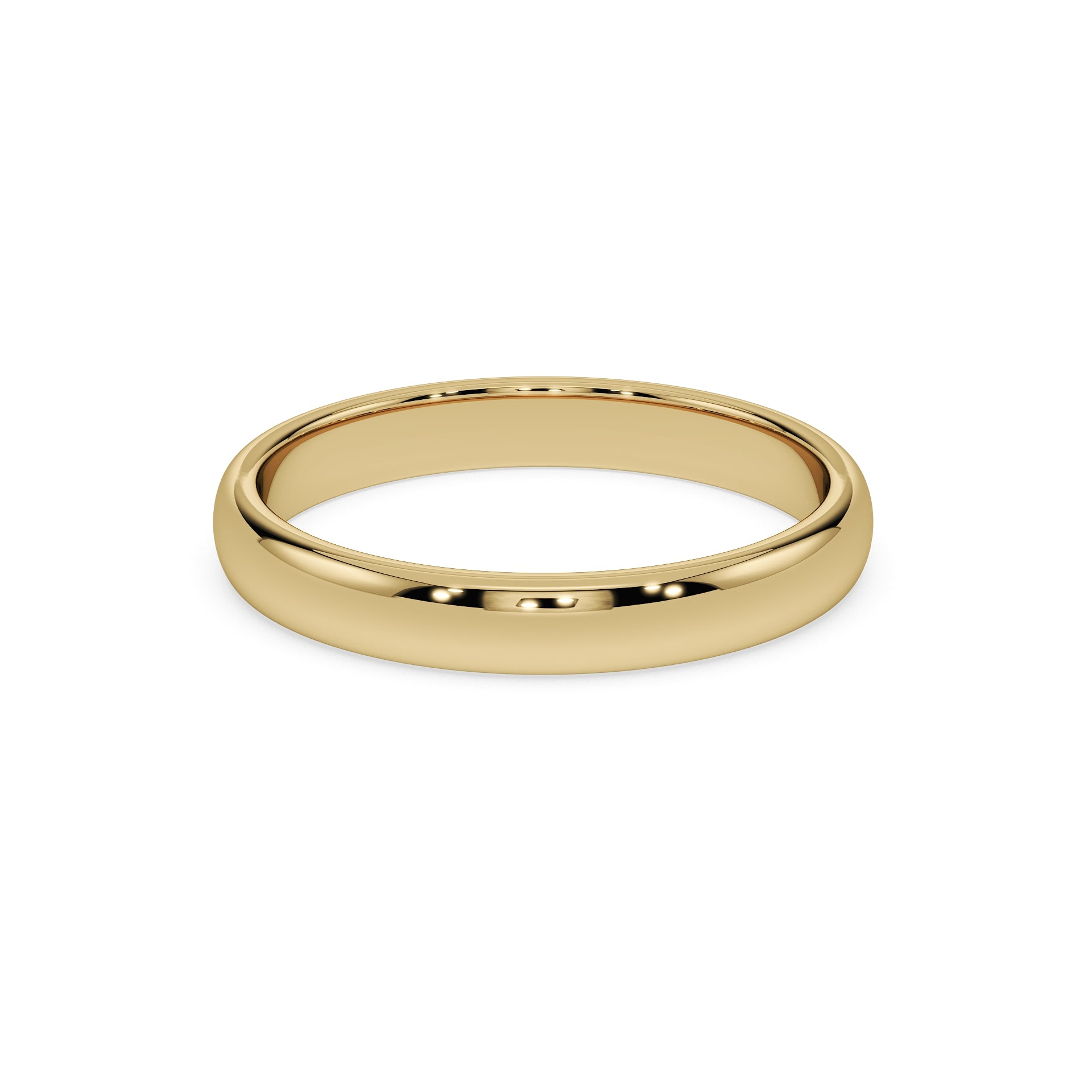 3mm Gold Wedding Band