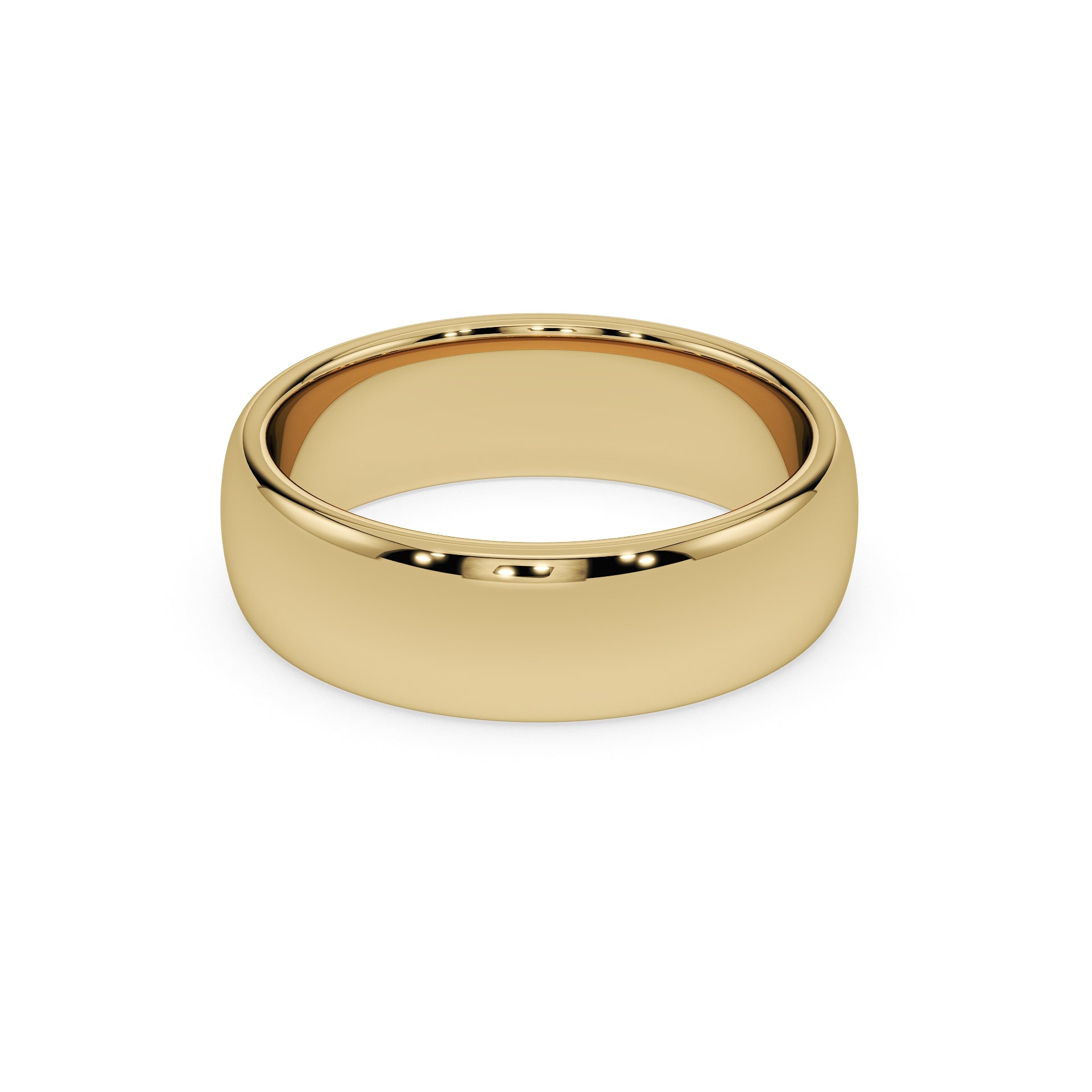 6mm Gold Wedding Band