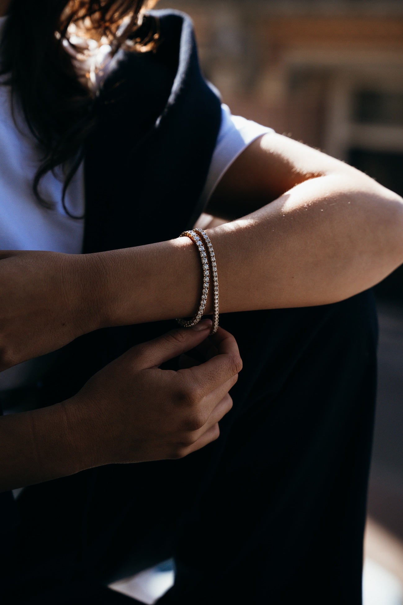 Luxury Pulsera de Tenis de Diamantes