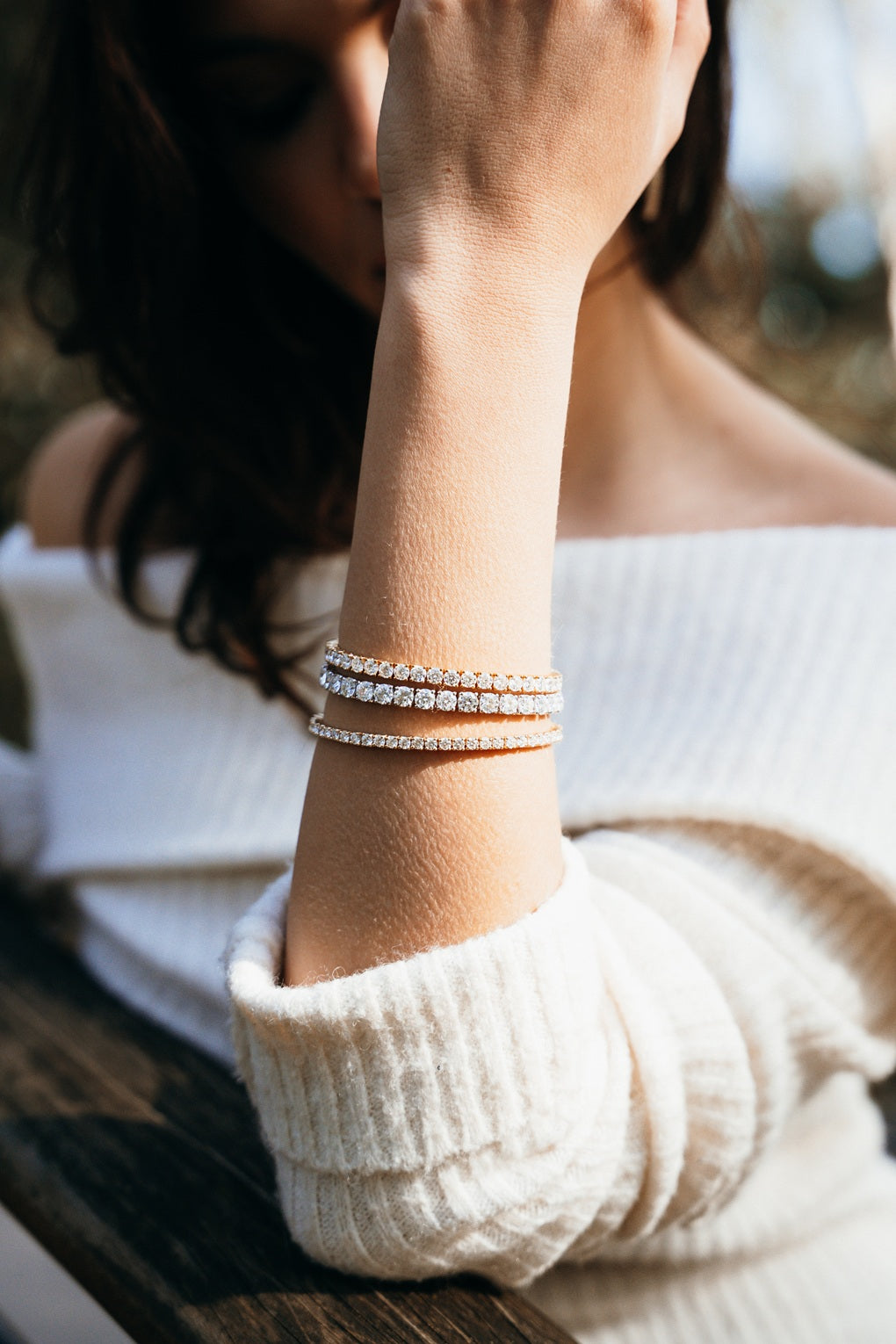 Luxury Pulsera de Tenis de Diamantes