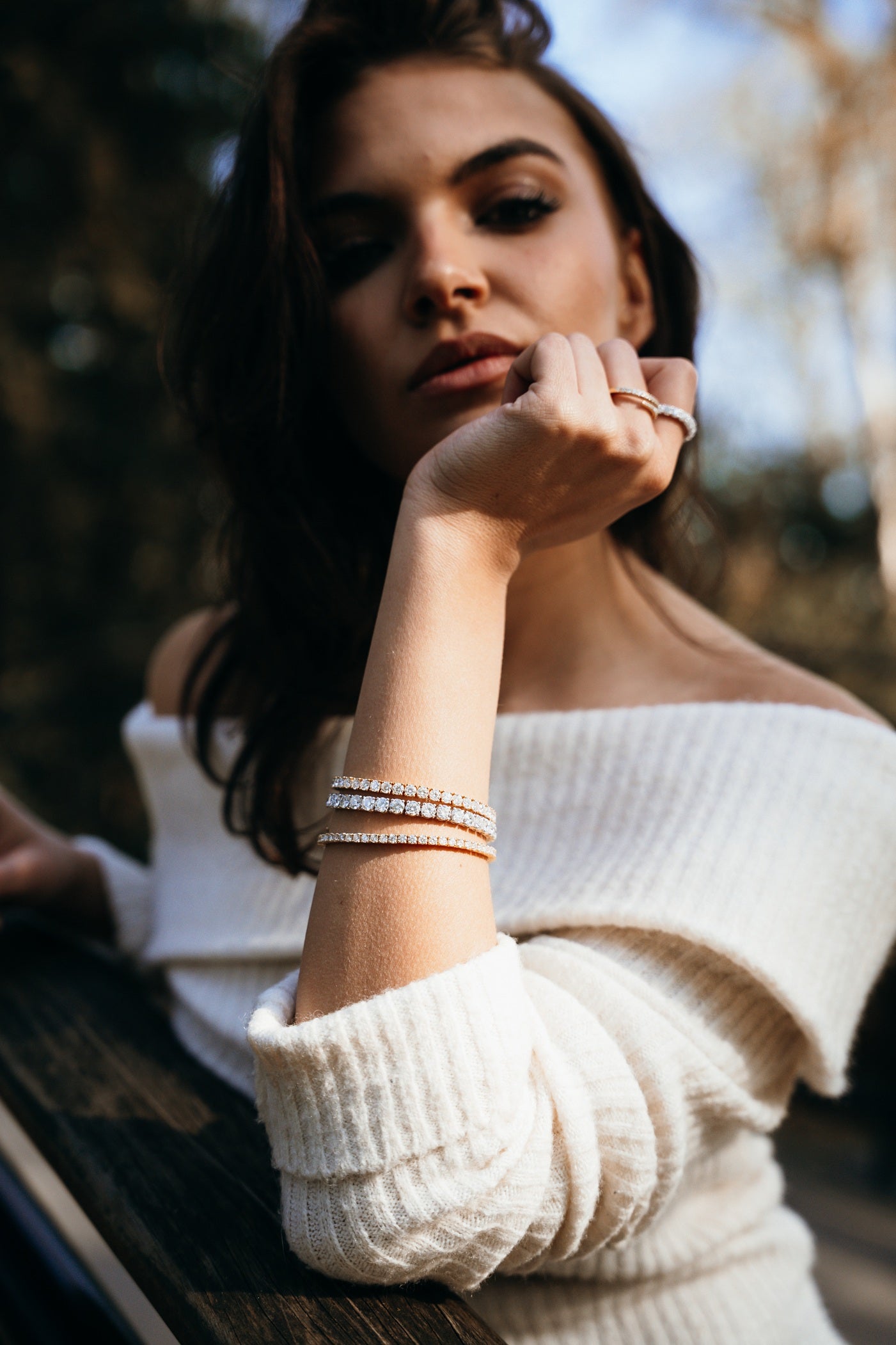 Luxury Pulsera de Tenis de Diamantes