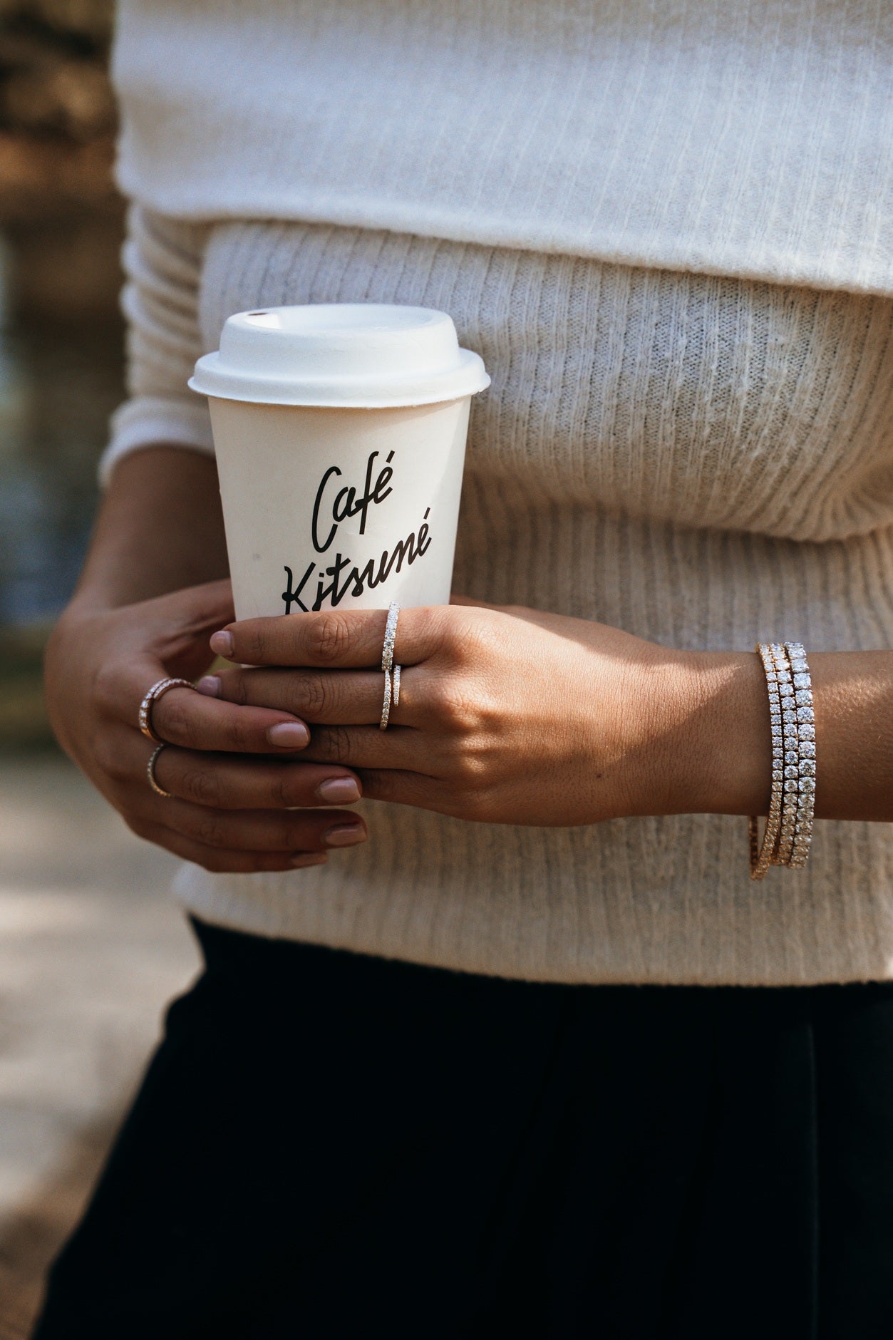 The Small Open Diamond Wrap Ring