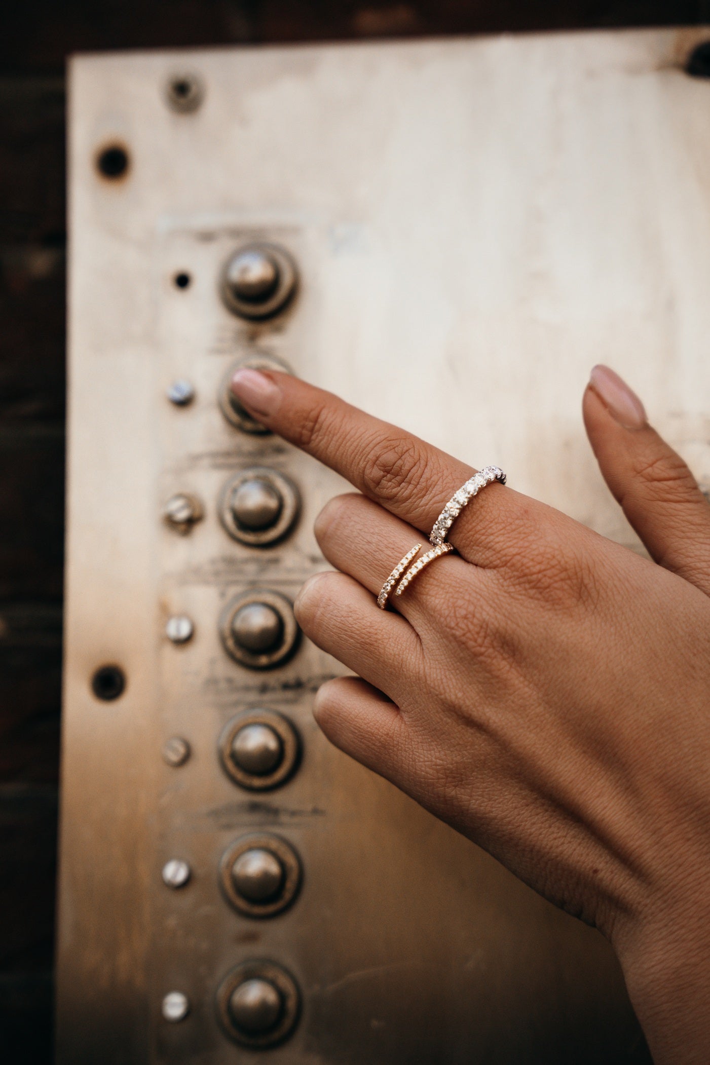 The Small Open Diamond Wrap Ring