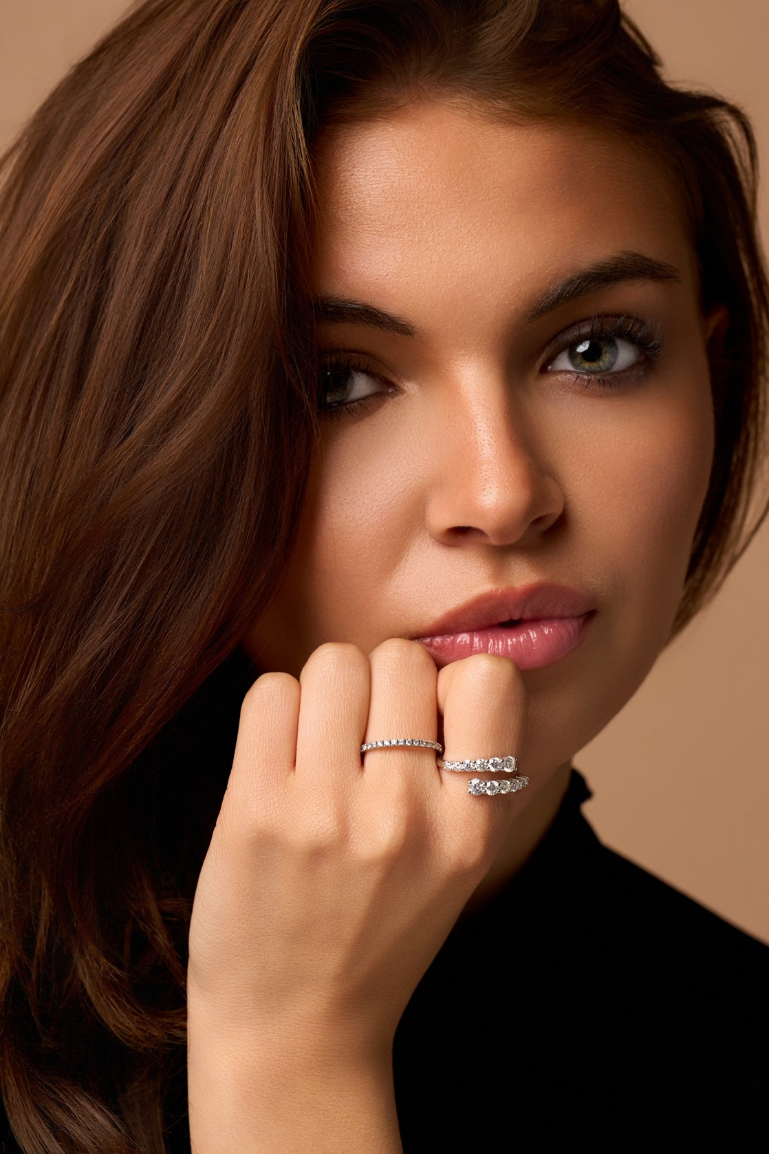 The Graduated Diamond Crossover Ring