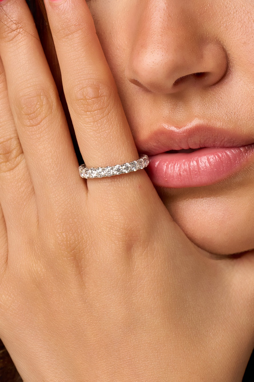 Large Full Eternity Diamond Ring