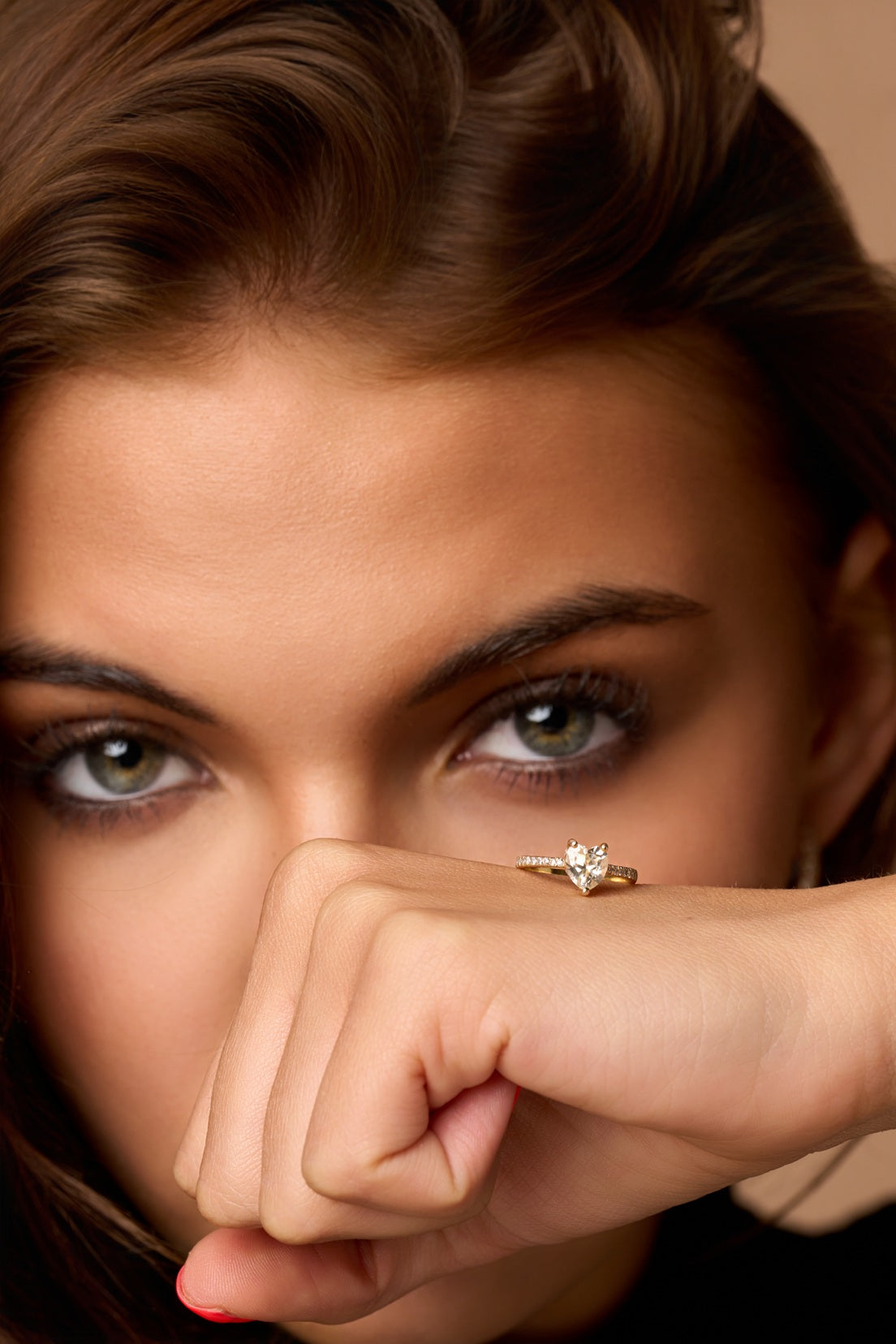 The Posh-Inspired Heart Ring