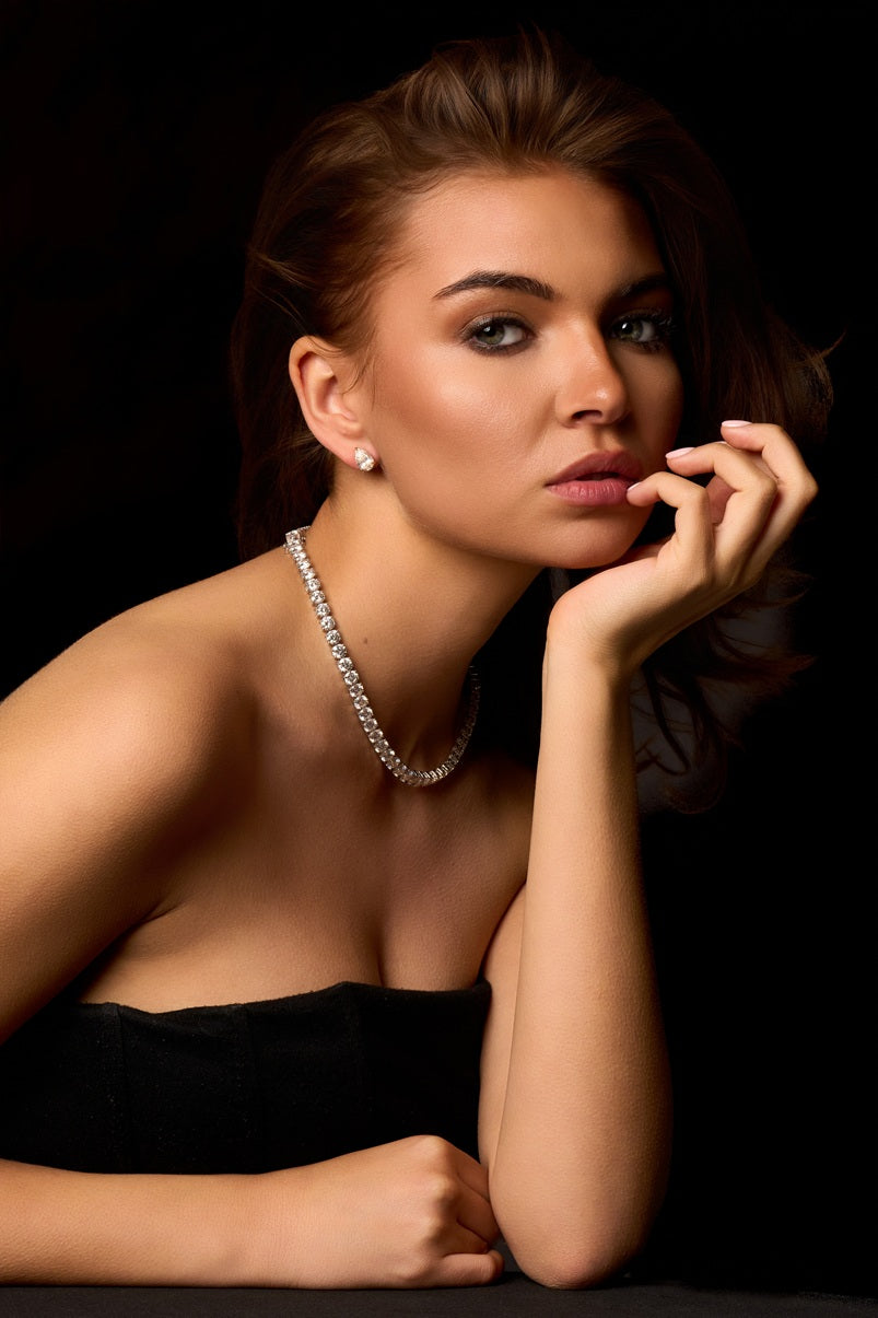 Anne’s Subtiele 11-Kleuren 52ct Diamanten Tennis Collier