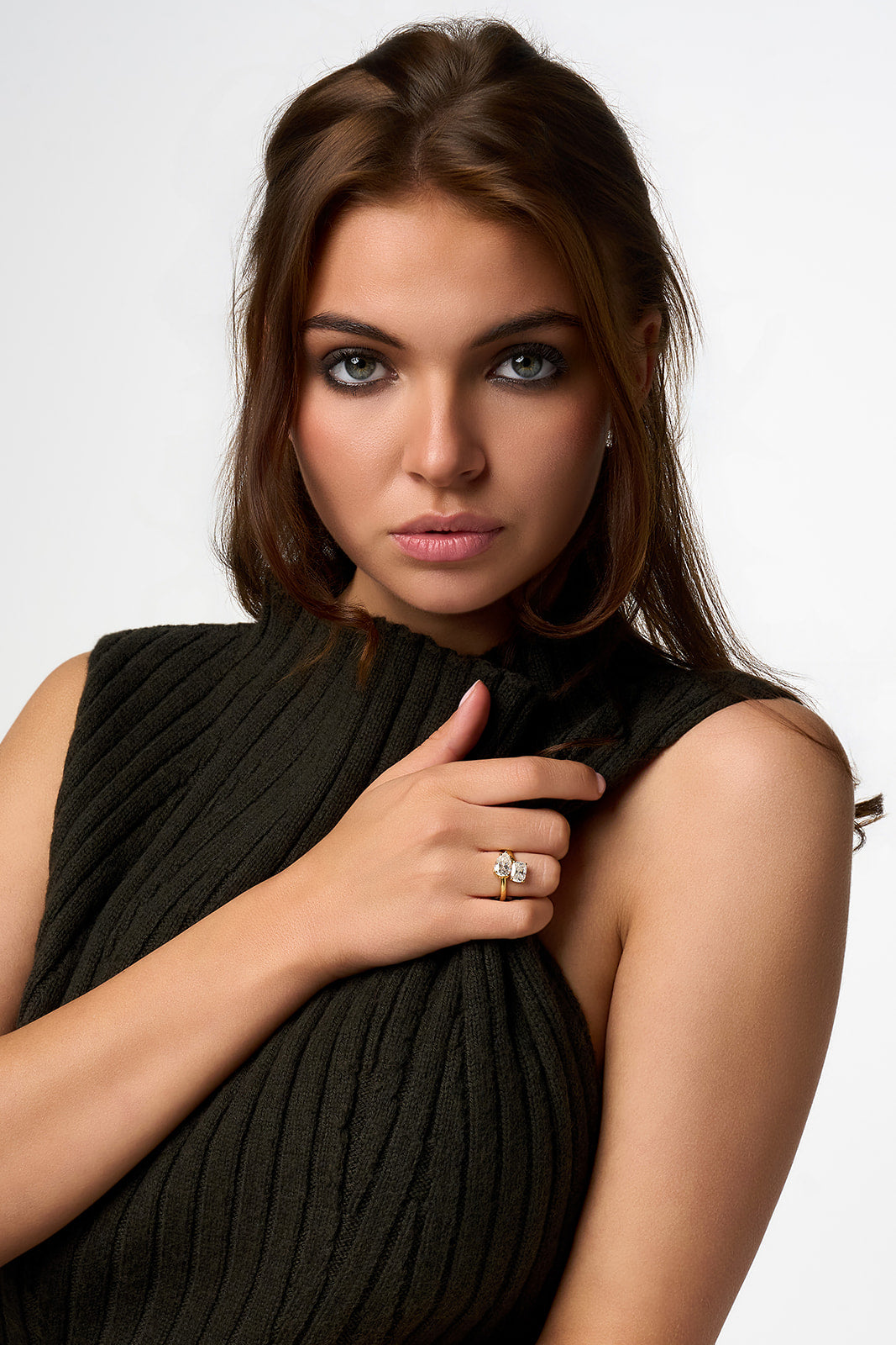 Anello Duo Amelie - Cuscino allungato e a pera
