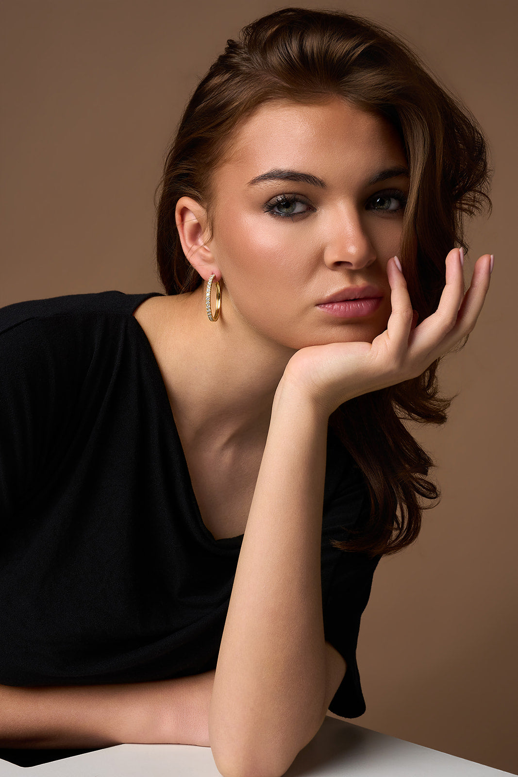 The Classic Diamond Hoops (30mm)