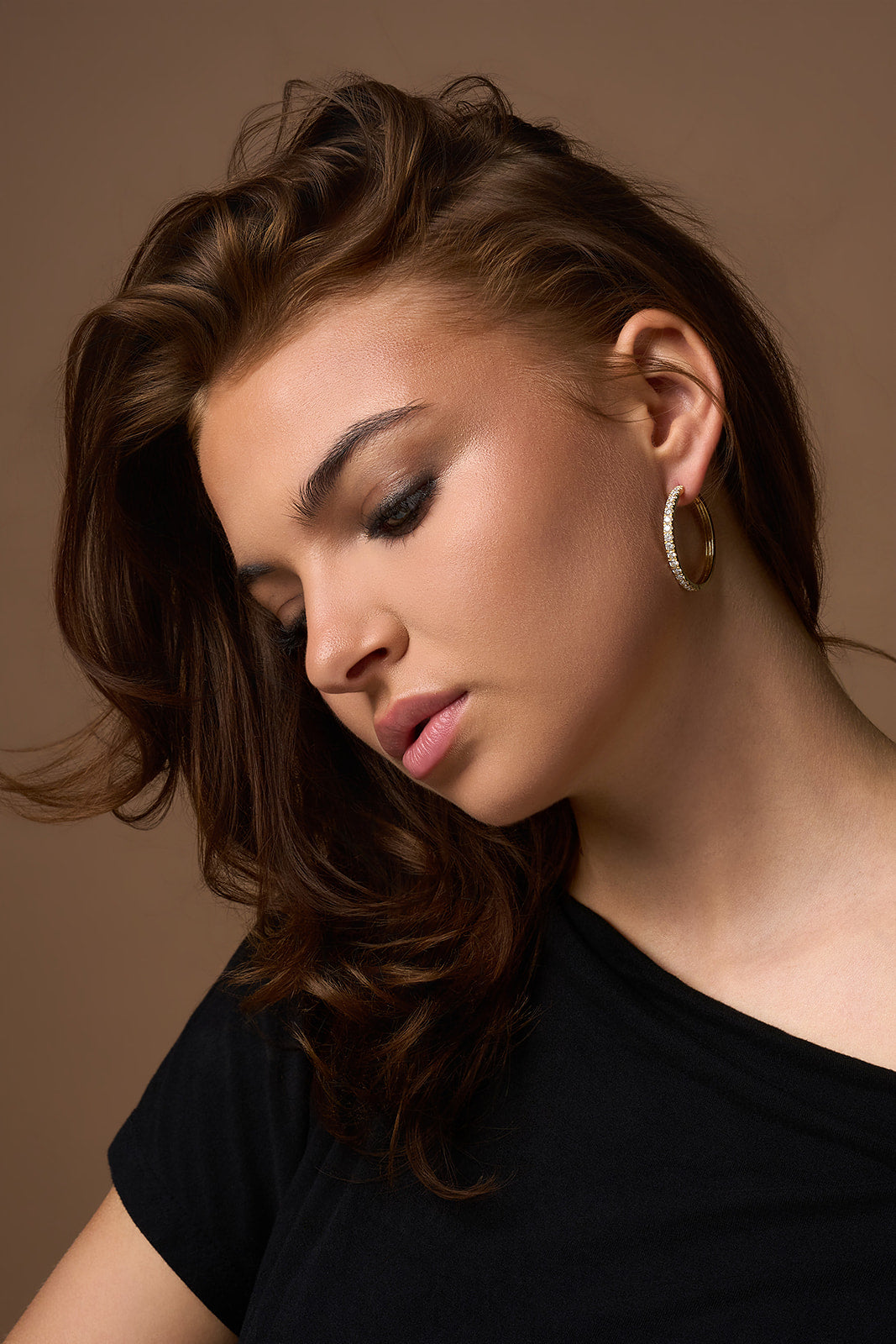 De Classic Diamanten Hoops (30mm)