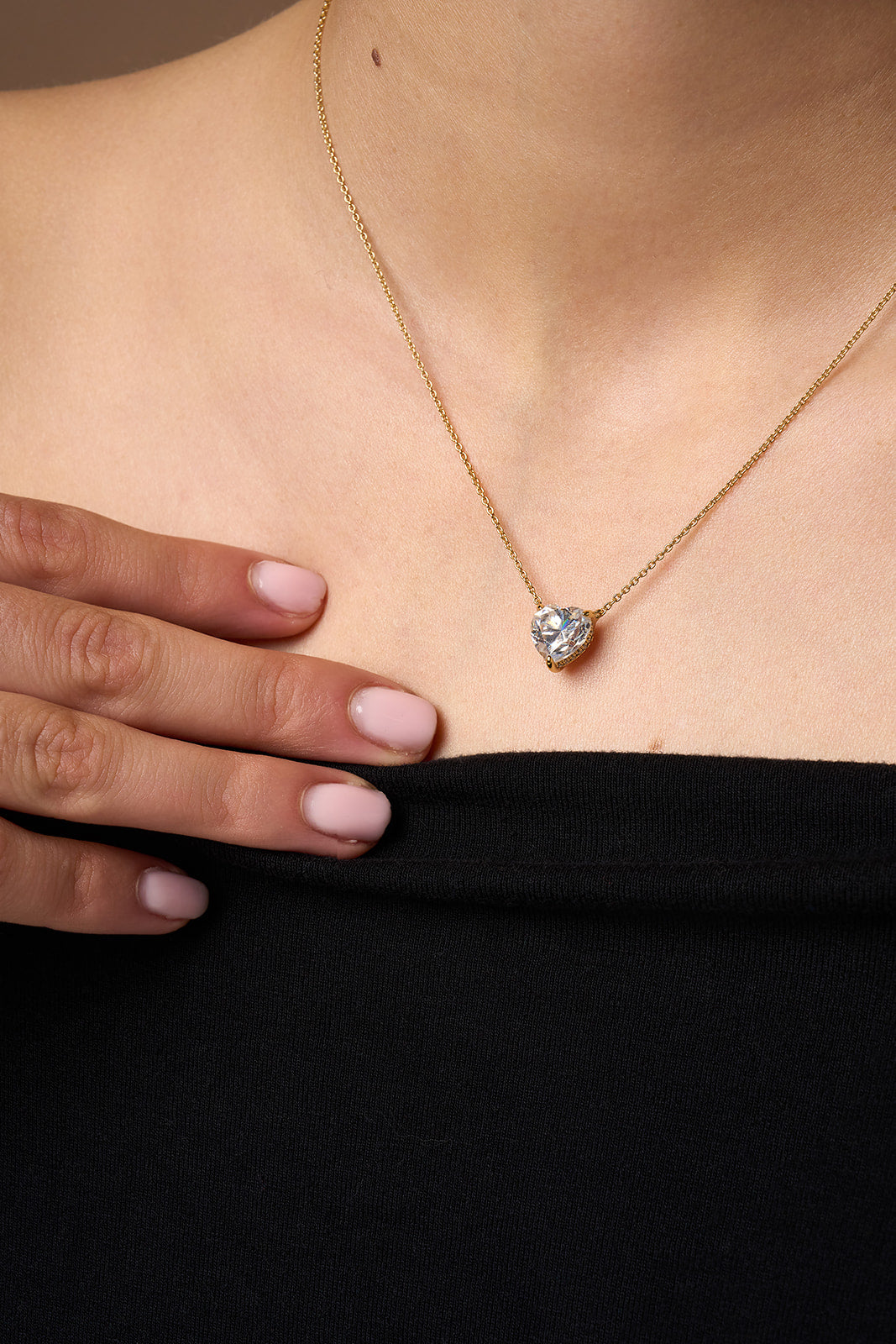 Heart Pendentif - collier diamant en forme de cœur
