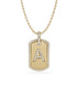 14K Yellow gold_Letter: A