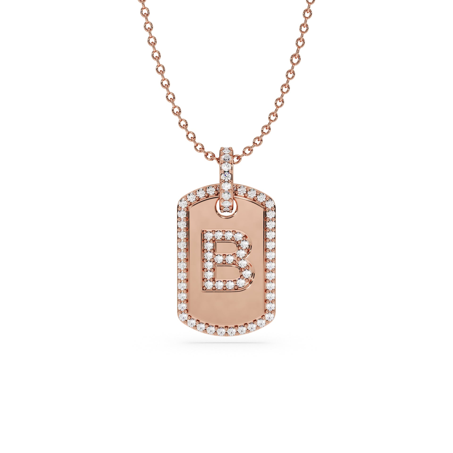 14K Rose gold_Letter: B