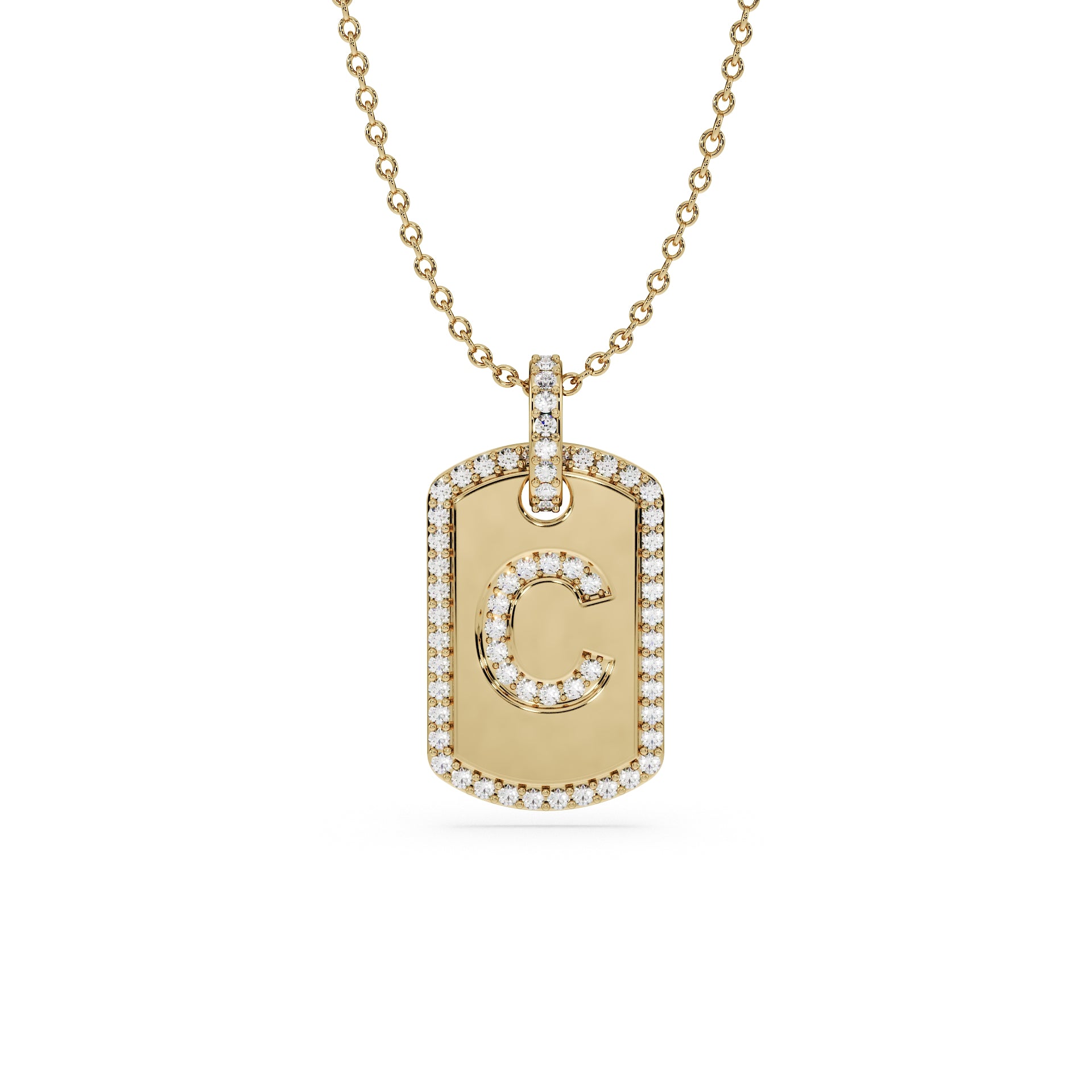 14K Yellow gold_Letter: C