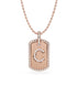 14K Rose gold_Letter: C