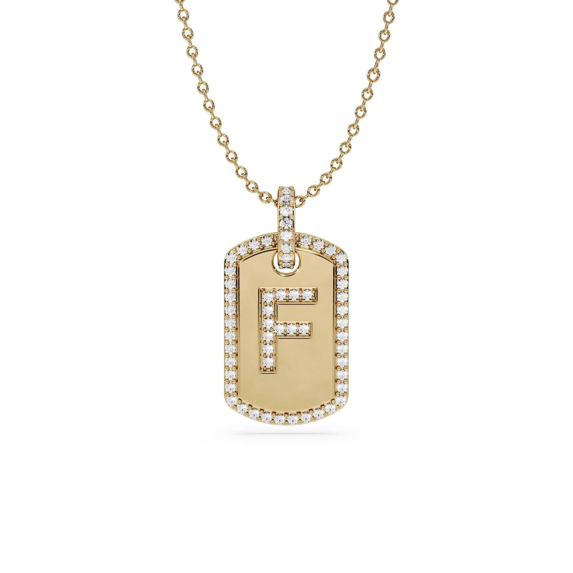 14K Yellow gold_Letter: F