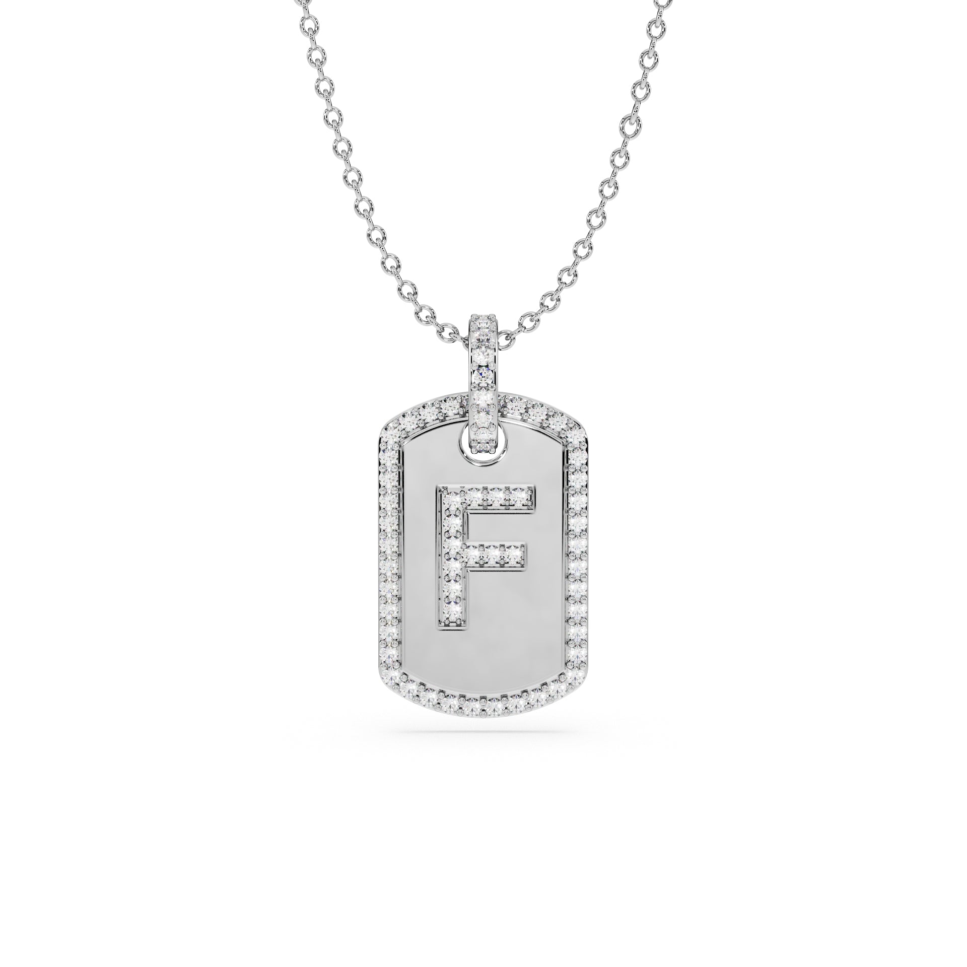 14K White gold_Letter: F