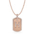 14K Rose gold_Letter: H