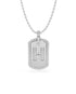 14K White gold_Letter: H