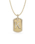14K Yellow gold_Letter: K