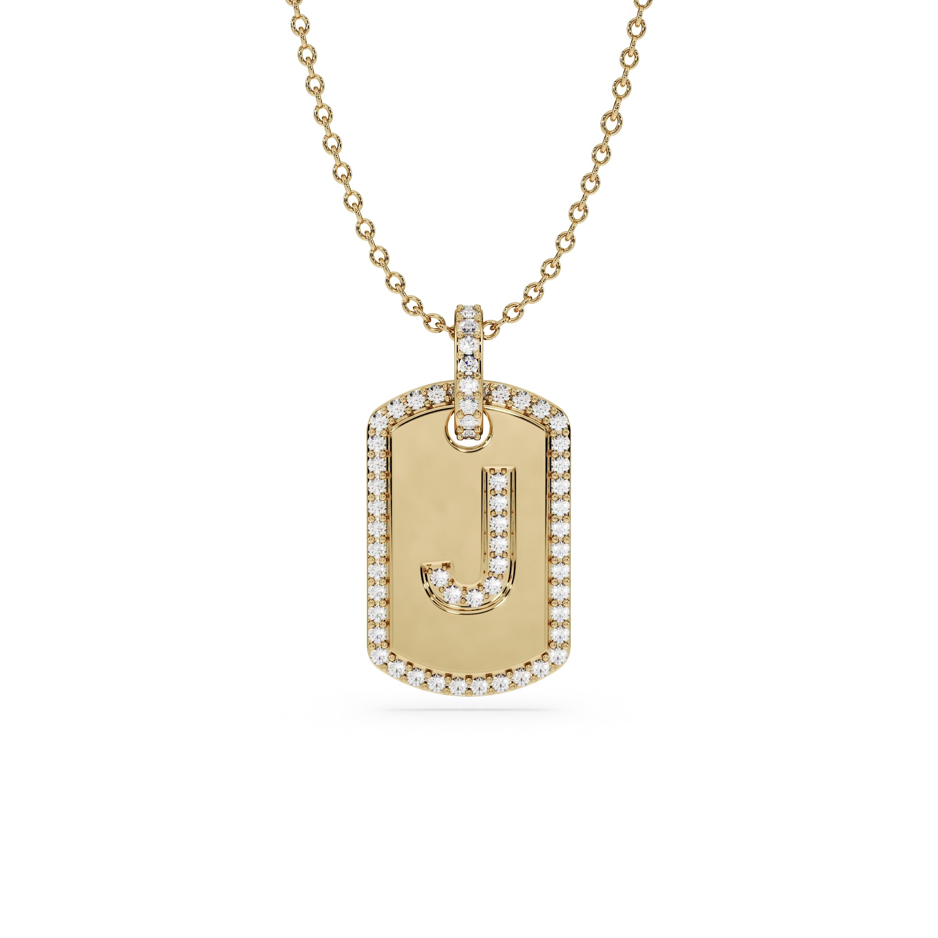 14K Yellow gold_Letter: J