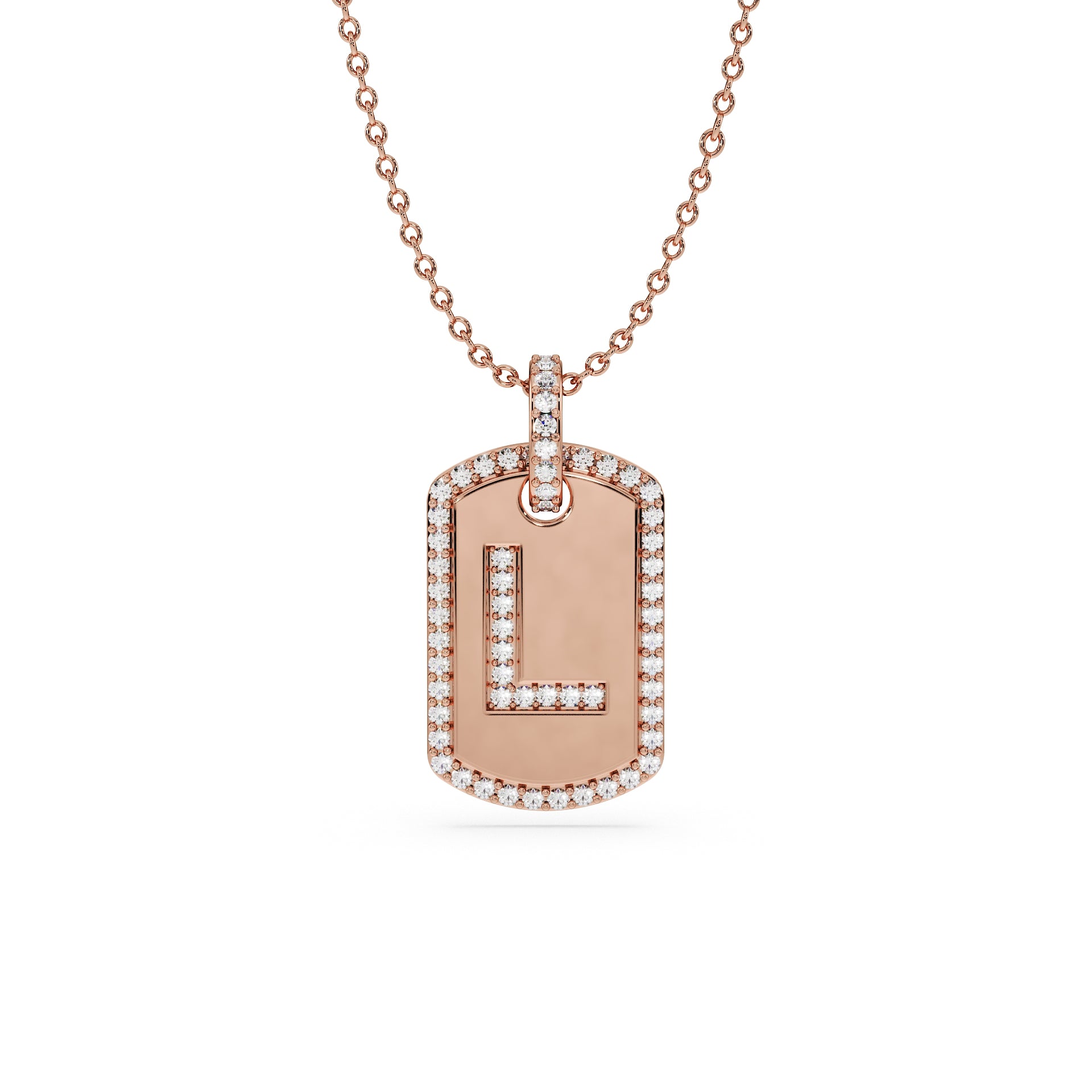 14K Rose gold_Letter: L