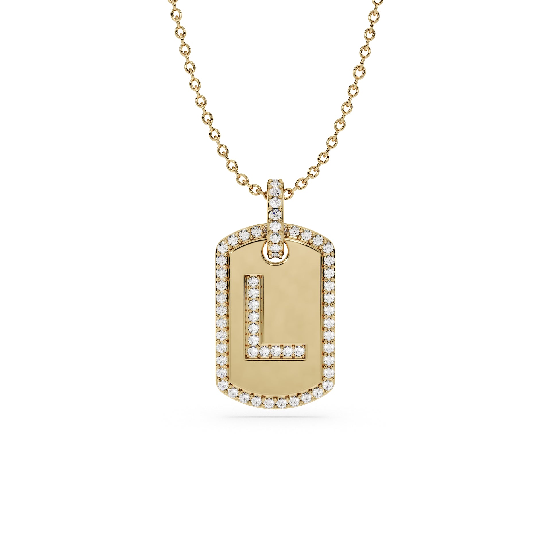 14K Yellow gold_Letter: L