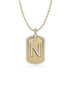 14K Yellow gold_Letter: N
