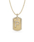 14K Yellow gold_Letter: P