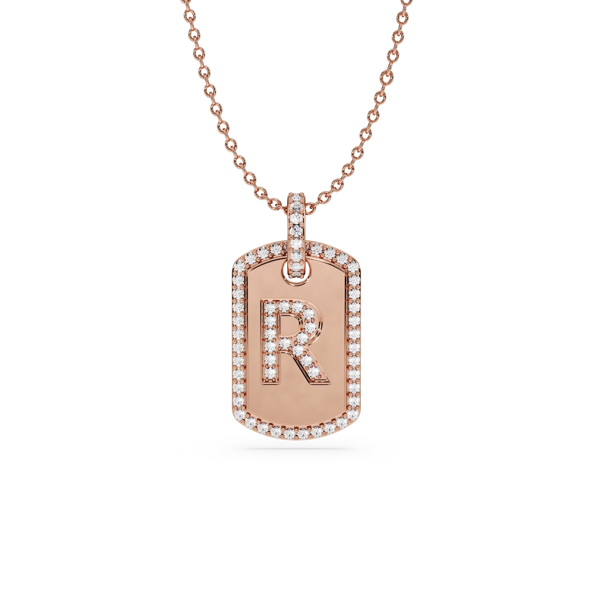 14K Rose gold_Letter: R