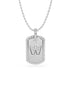 14K White gold_Letter: W