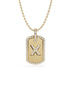 14K Yellow gold_Letter: X