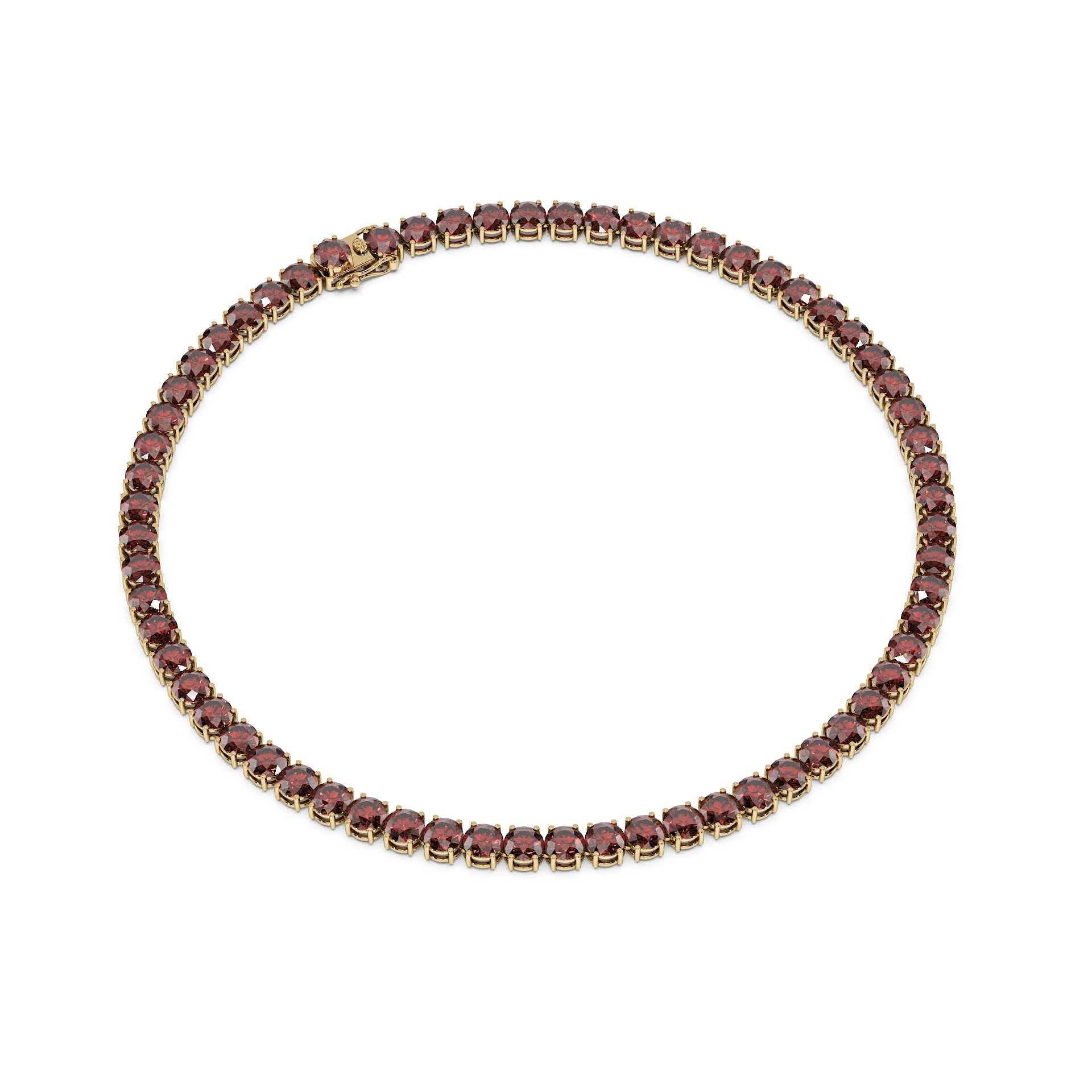 Anne's Subtle 11-Color 52ct Diamond Tennis Necklace