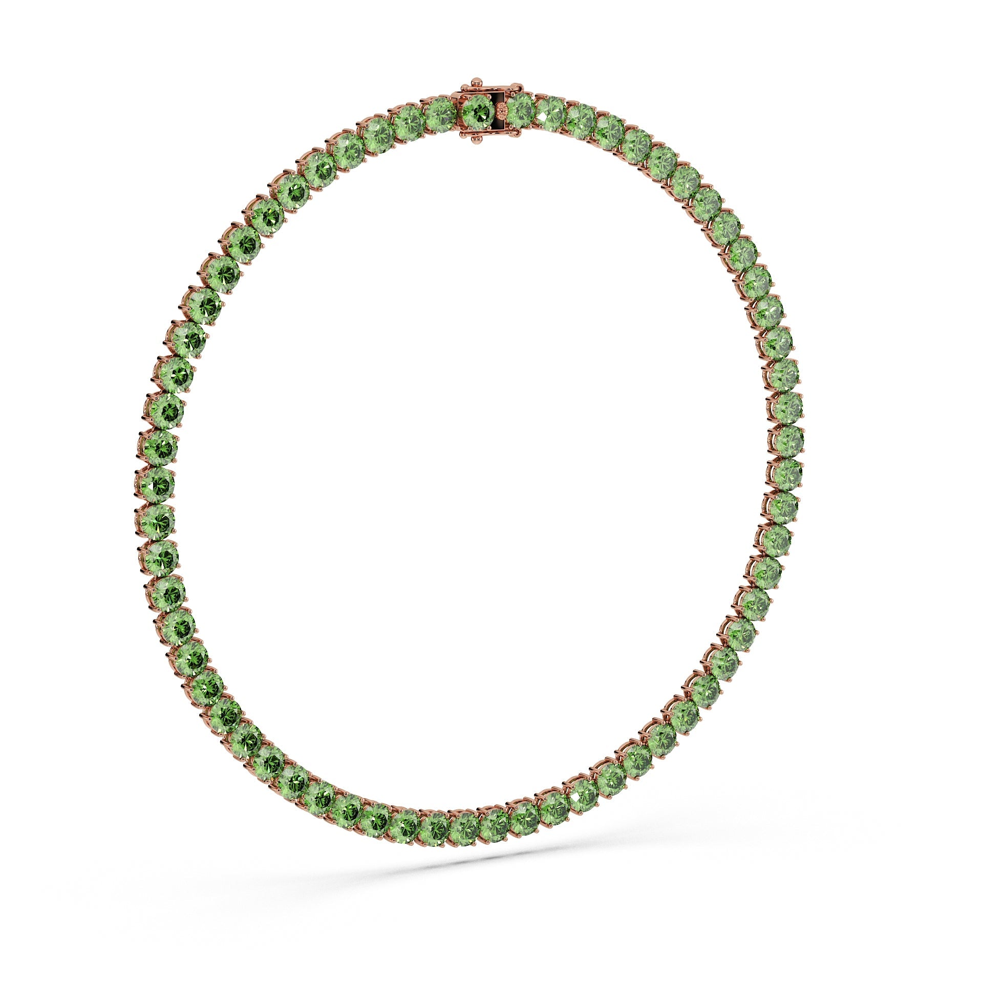 Anne's Subtle 11-Color 52ct Diamond Tennis Necklace