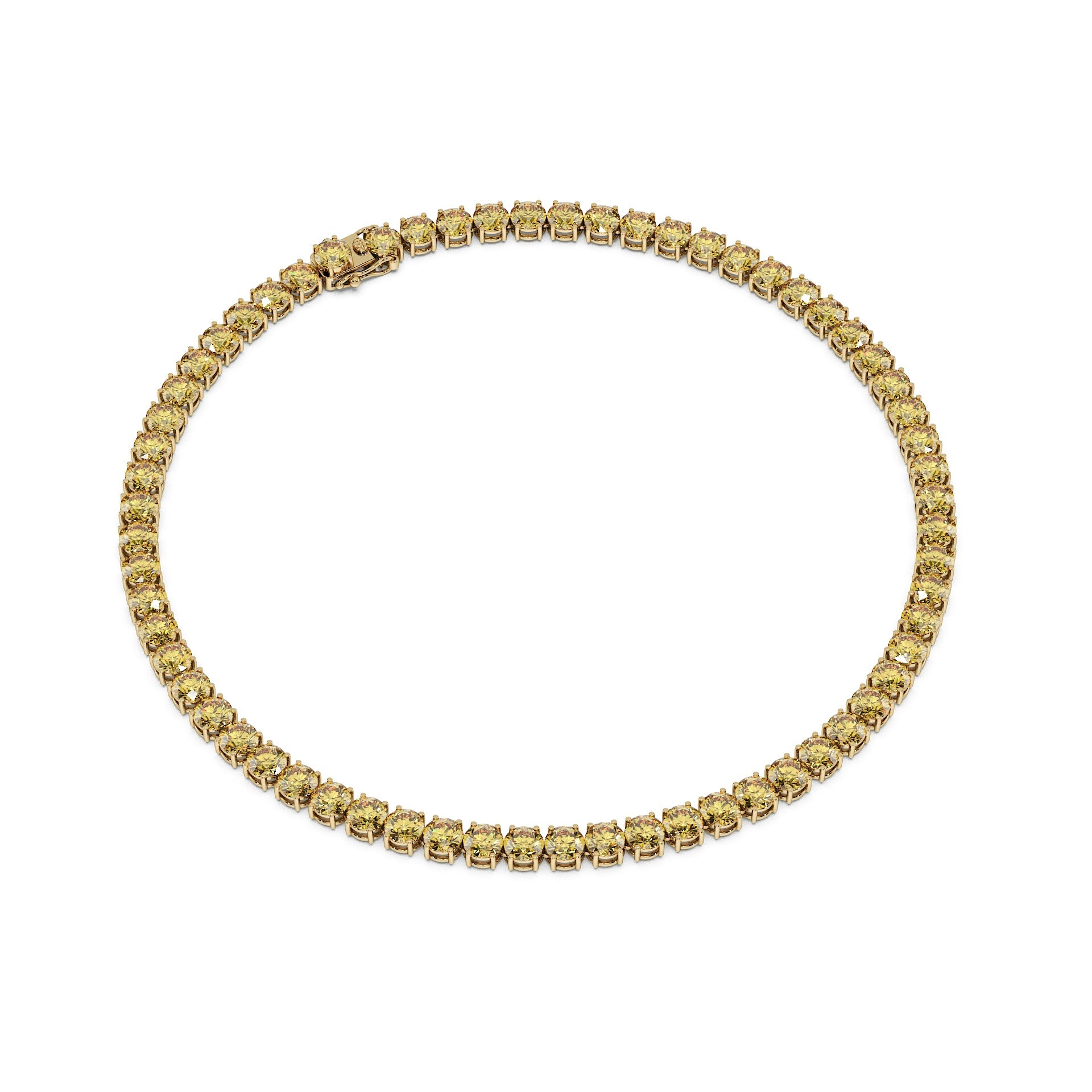 Anne's Subtle 11-Color 52ct Diamond Tennis Necklace