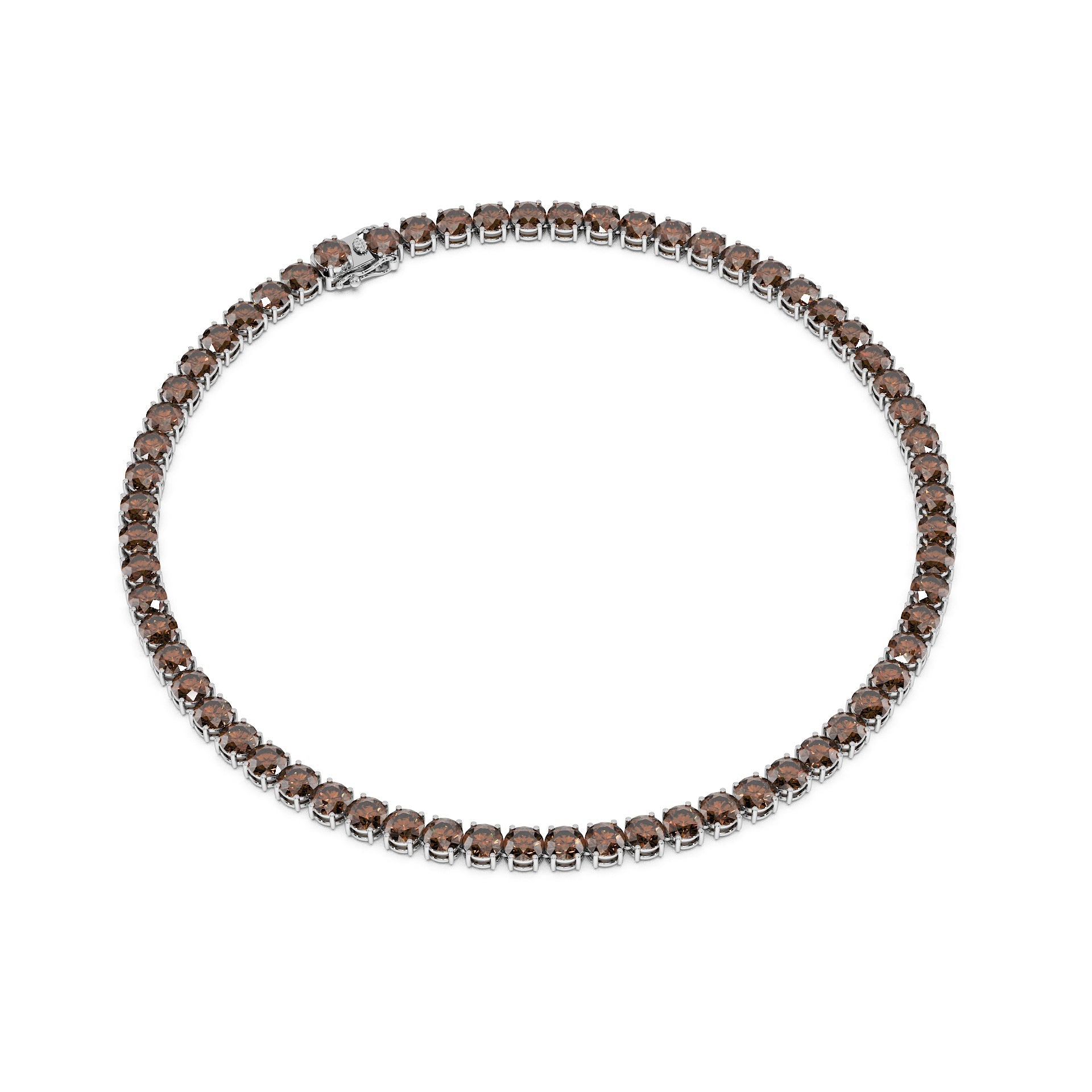 Anne's Subtle 11-Color 52ct Diamond Tennis Necklace