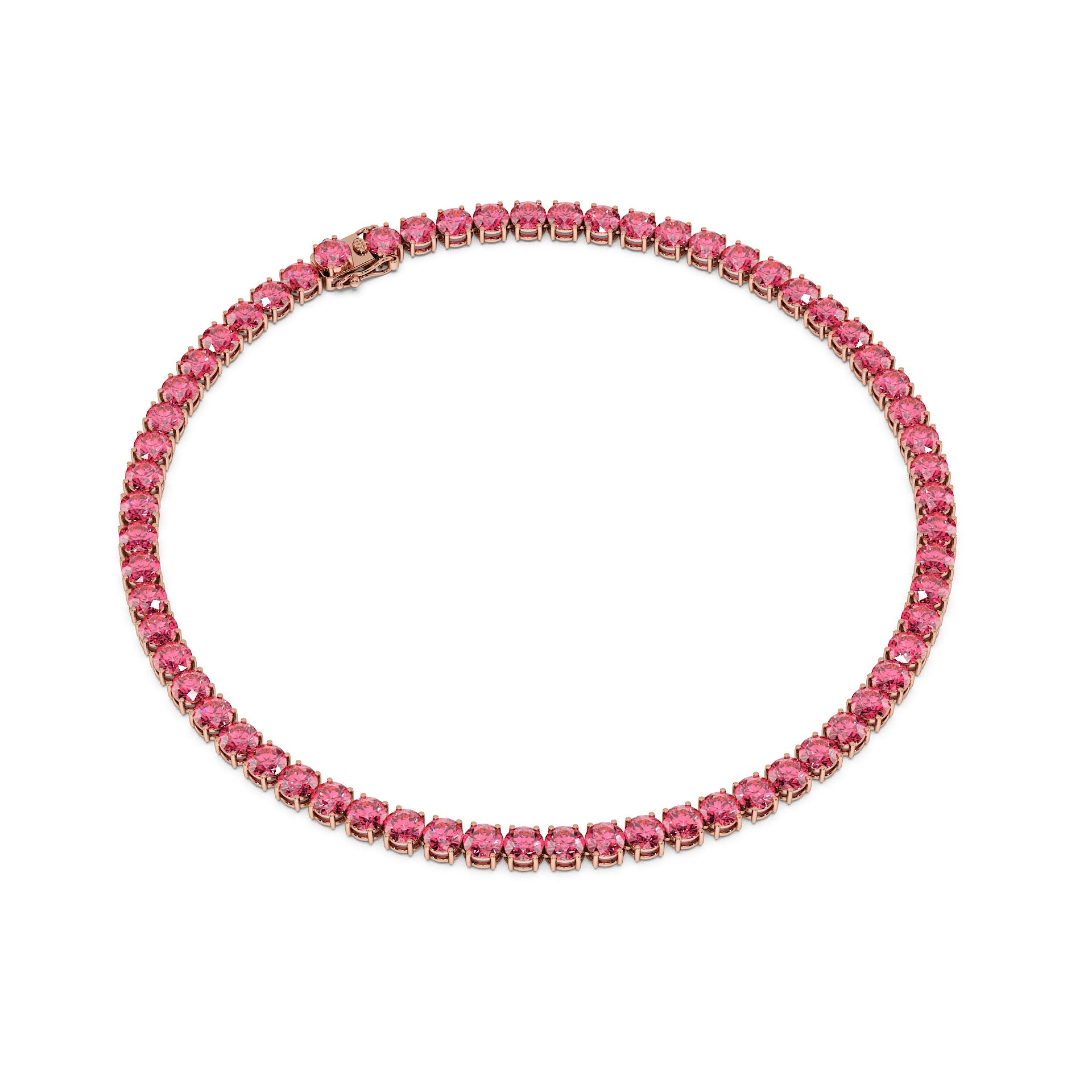 Anne's Subtle 11-Color 52ct Diamond Tennis Necklace