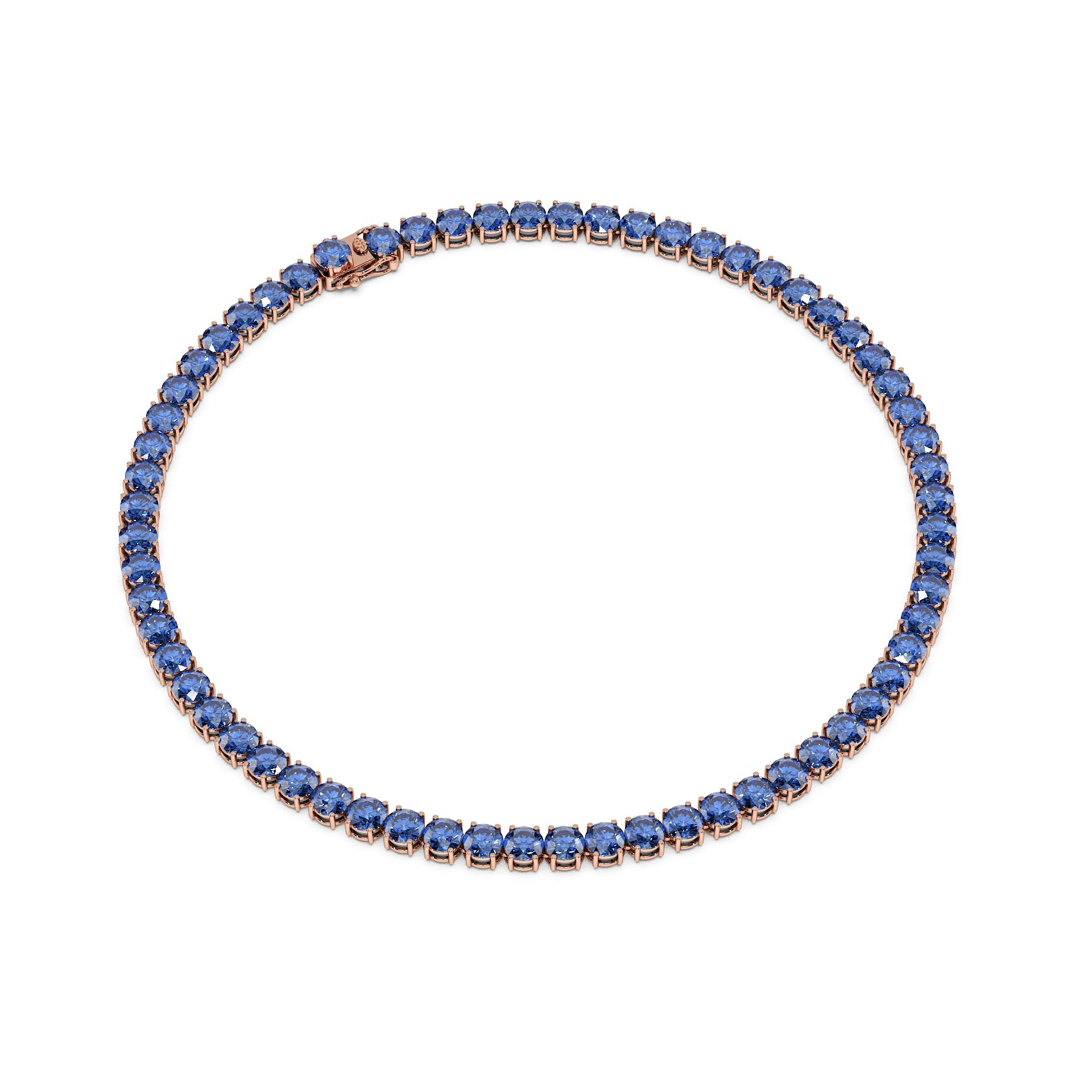 Anne's Subtle 11-Color 52ct Diamond Tennis Necklace