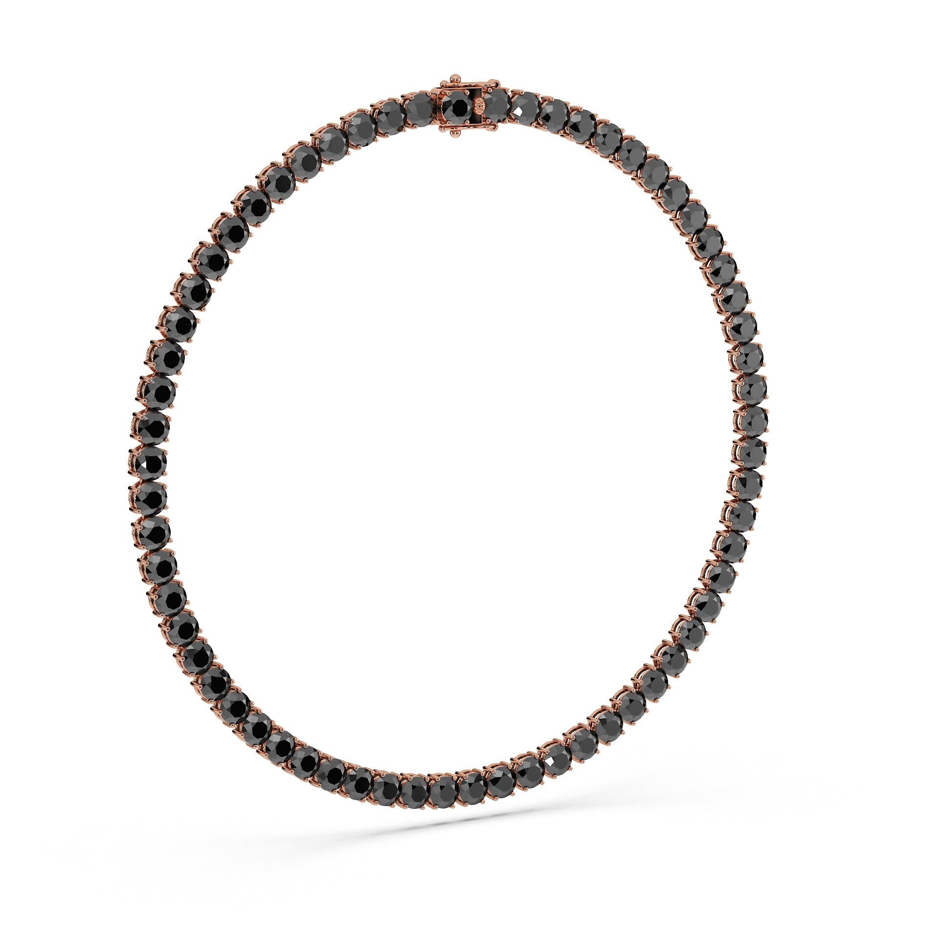 Anne's Subtle 11-Color 52ct Diamond Tennis Necklace
