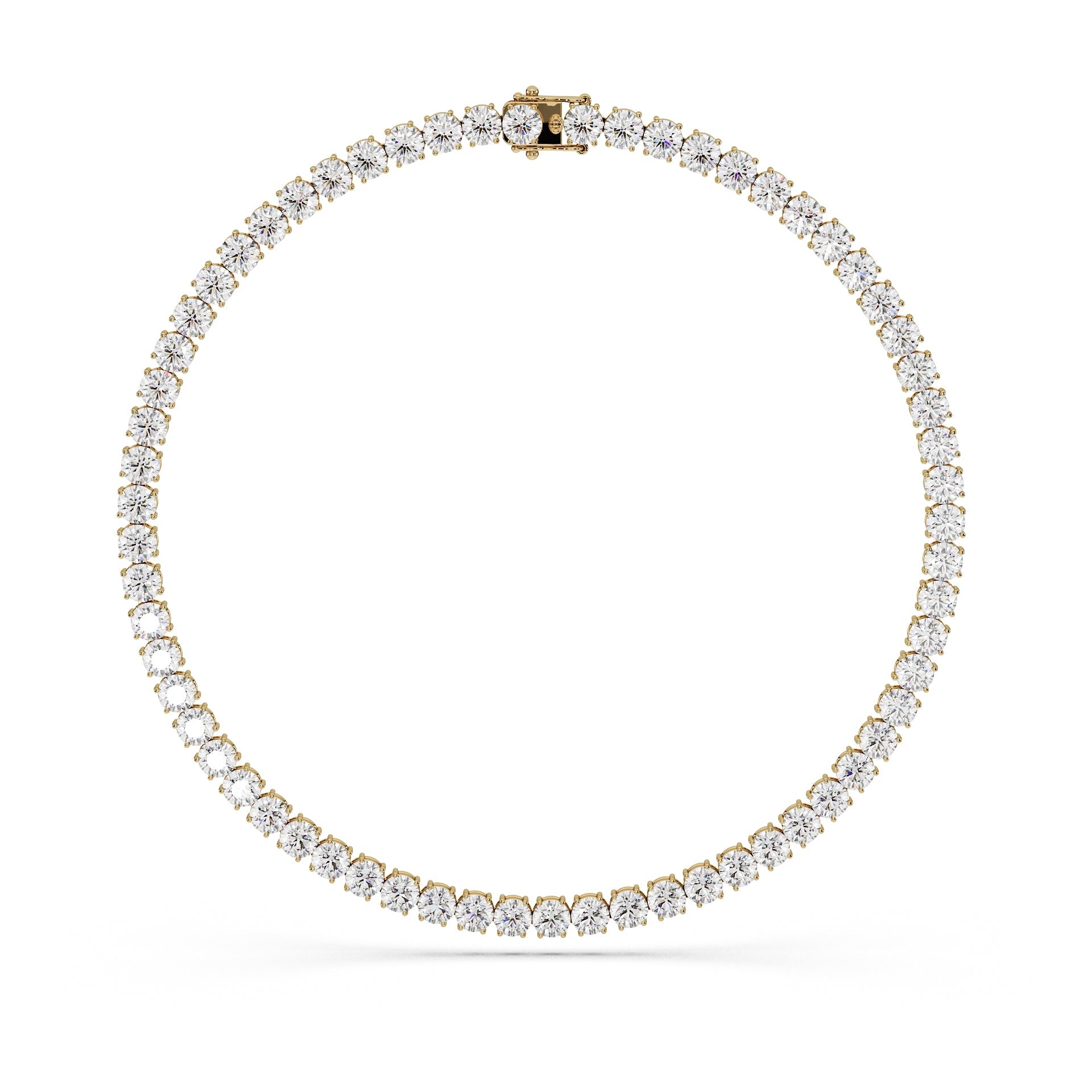 Anne's Subtle 11-Color 52ct Diamond Tennis Necklace