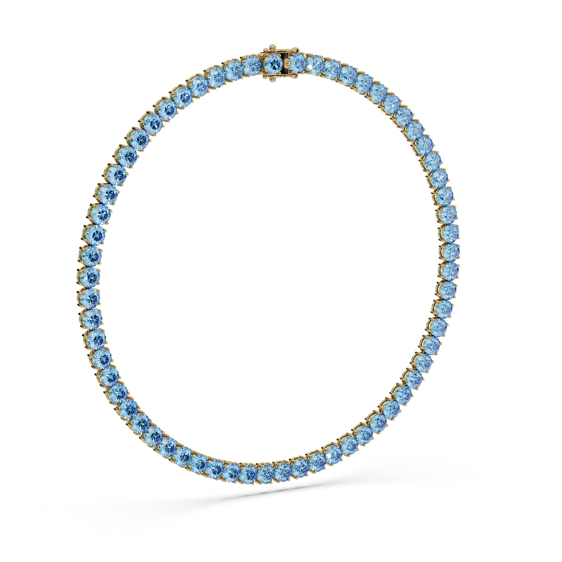 Anne's Subtle 11-Color 52ct Diamond Tennis Necklace