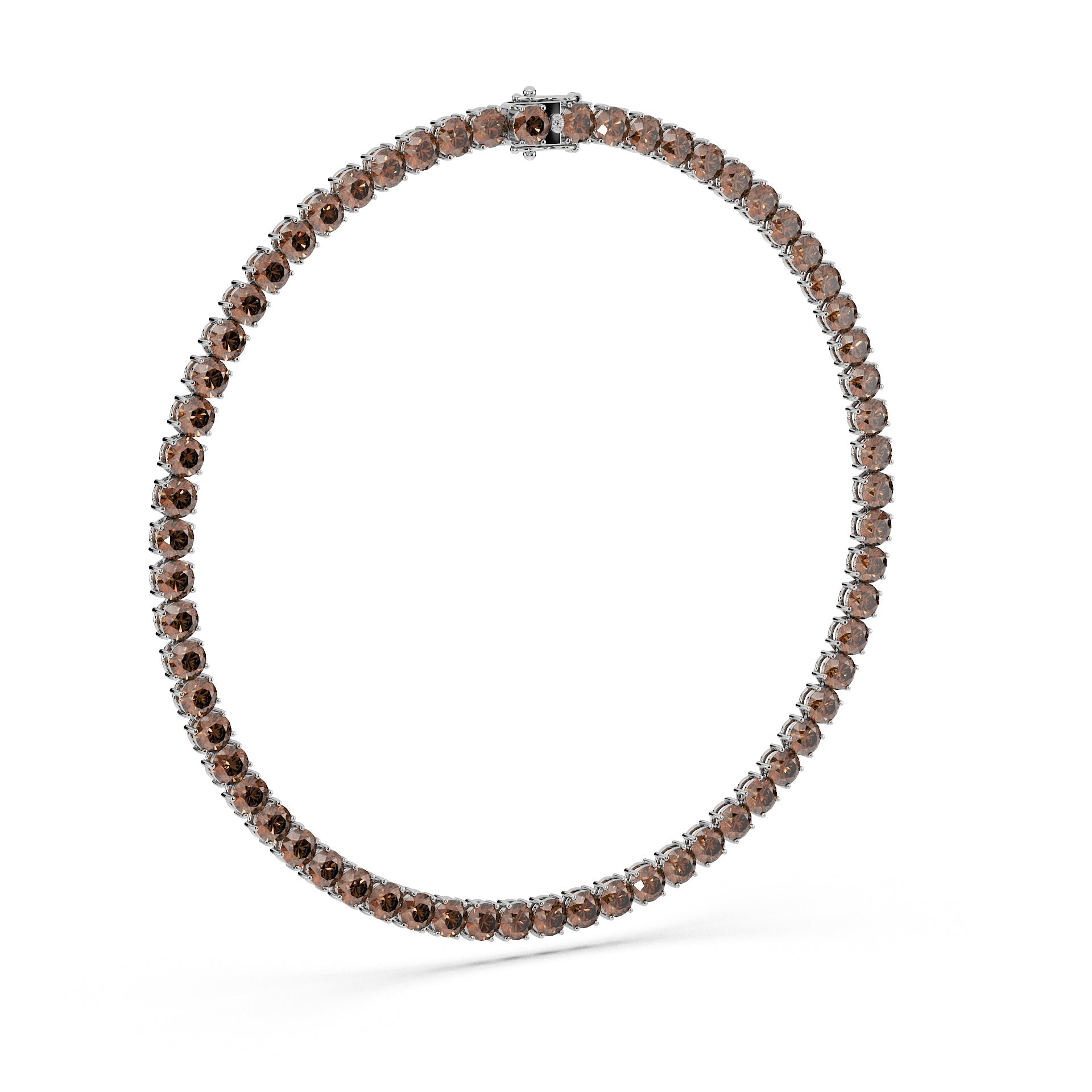 Anne's Subtle 11-Color 52ct Diamond Tennis Necklace