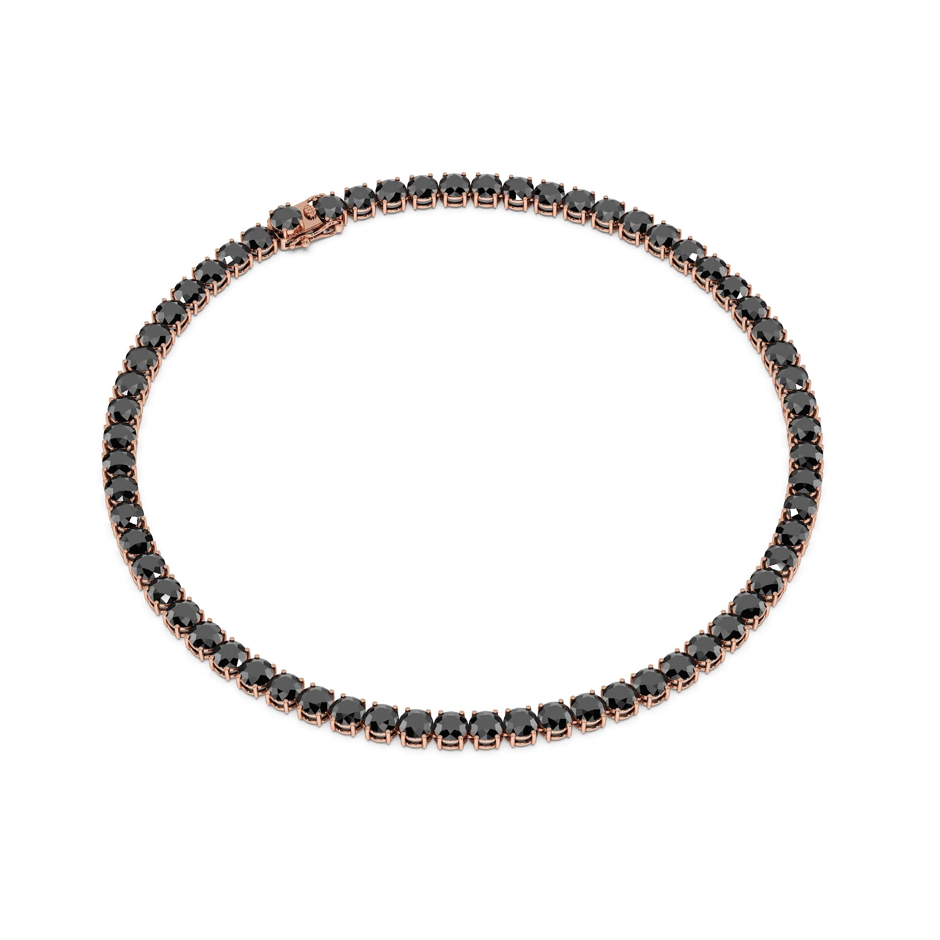 Anne's Subtle 11-Color 52ct Diamond Tennis Necklace