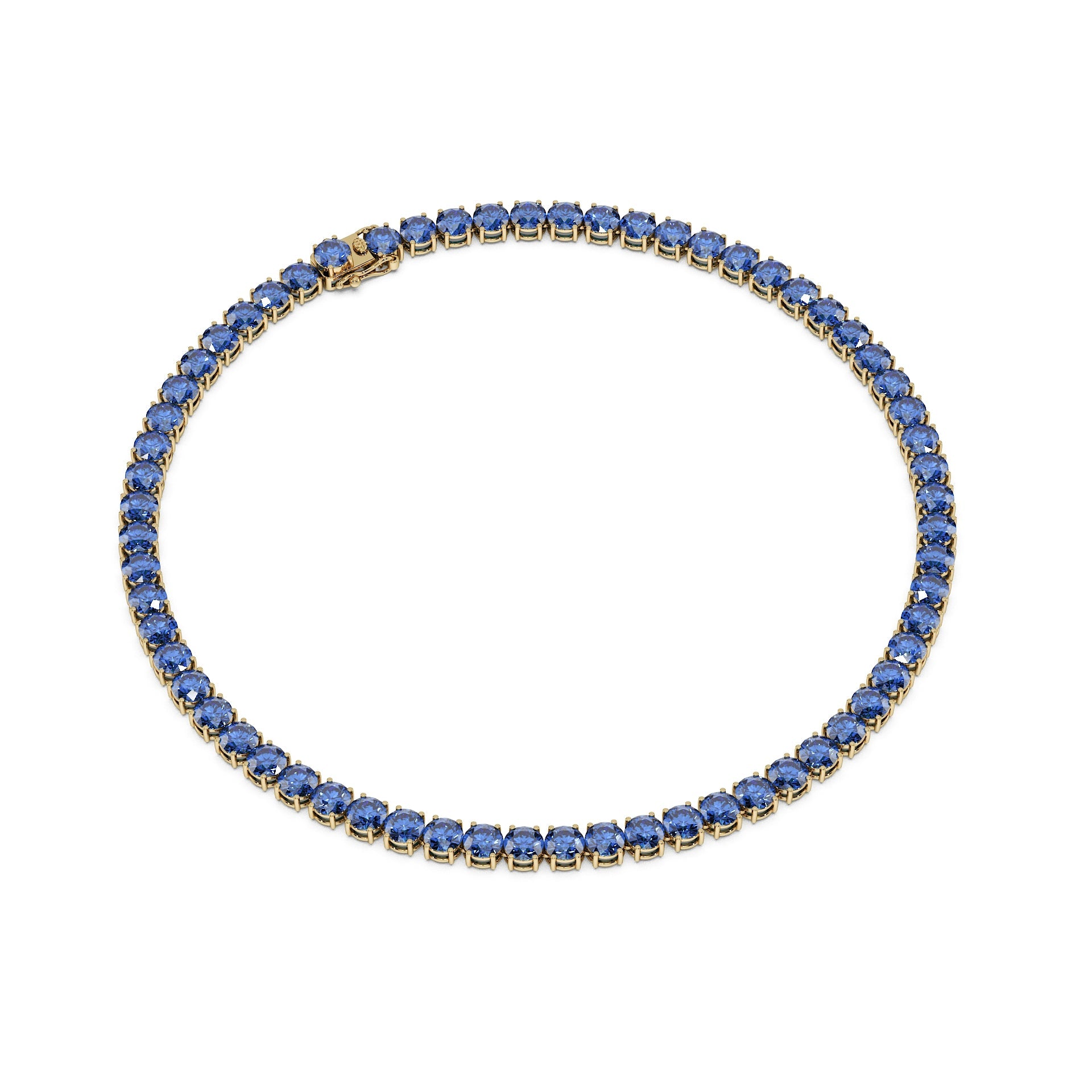 Anne's Subtle 11-Color 52ct Diamond Tennis Necklace