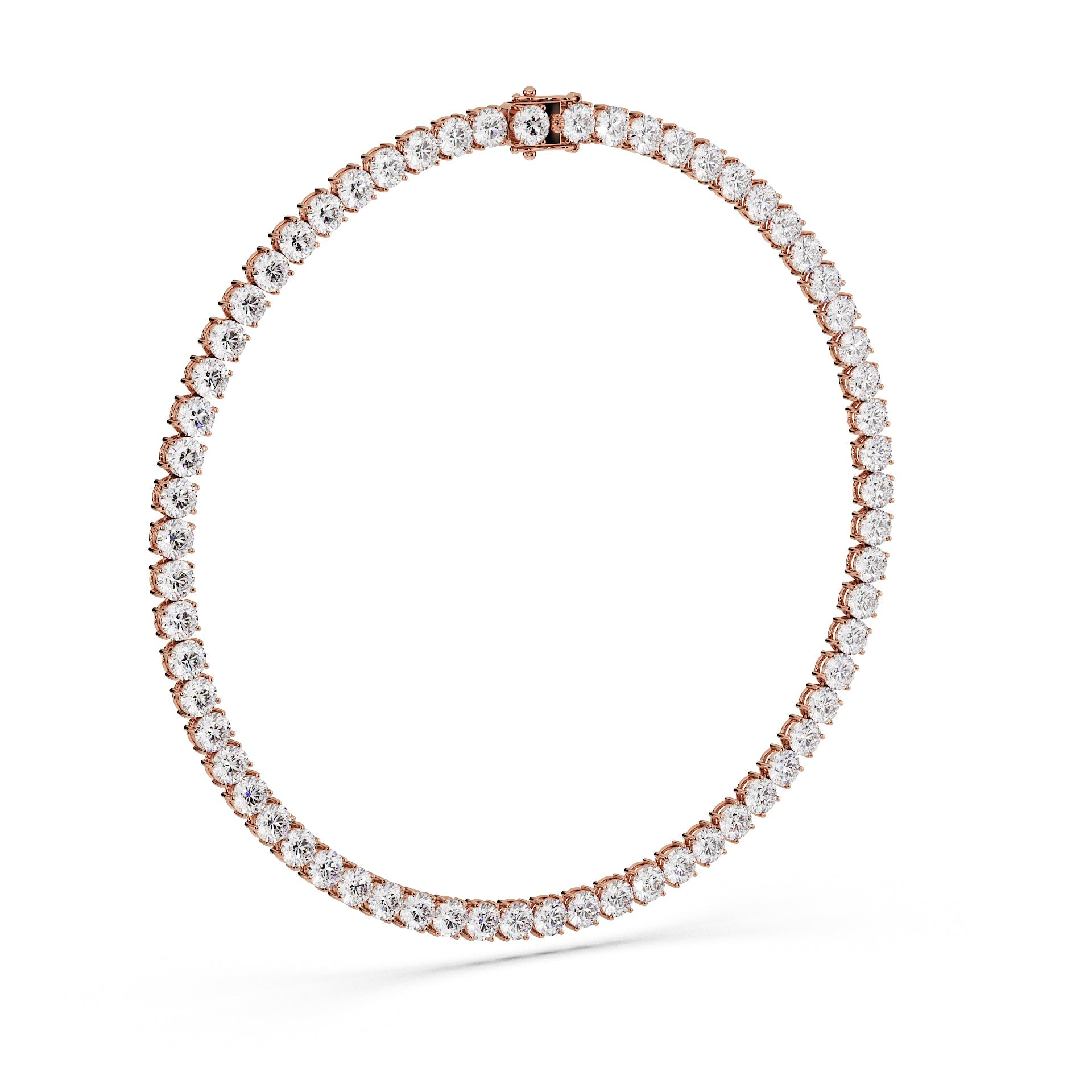 Anne's Subtle 11-Color 52ct Diamond Tennis Necklace