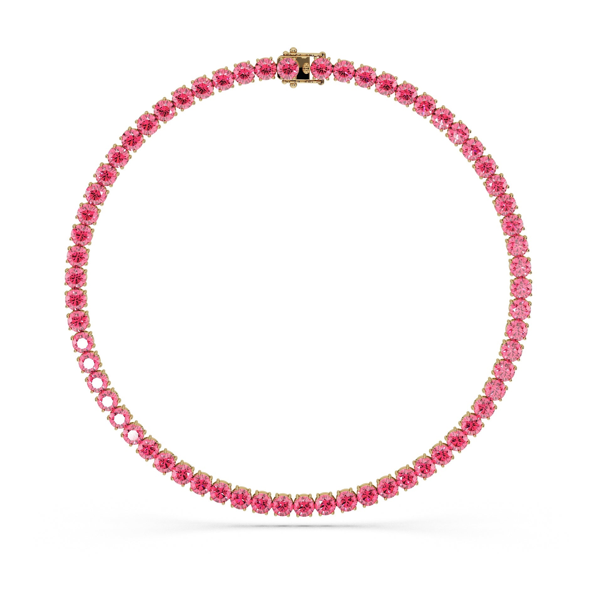 14K Yellow gold_Vivid Pink Diamond