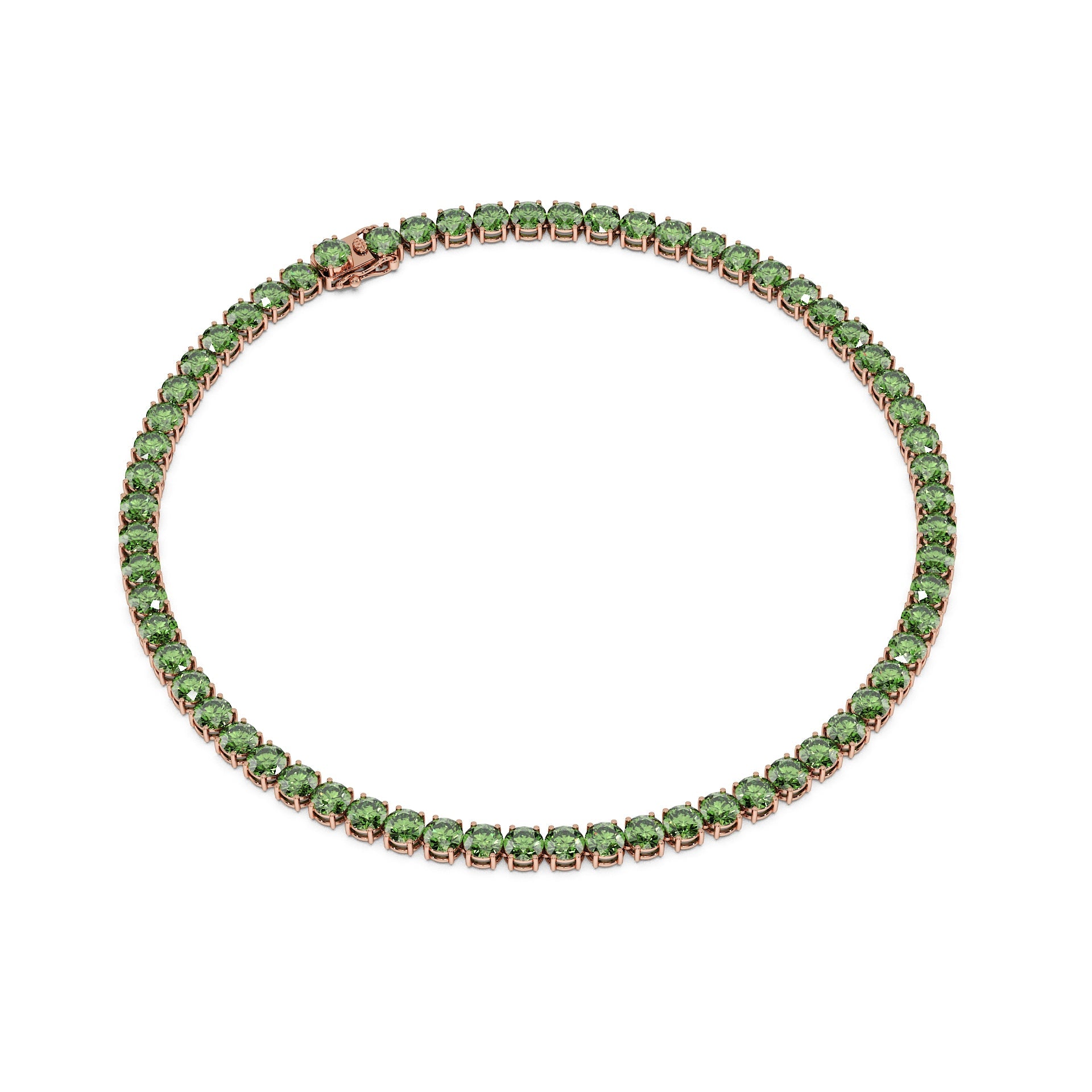 Anne's Subtle 11-Color 52ct Diamond Tennis Necklace